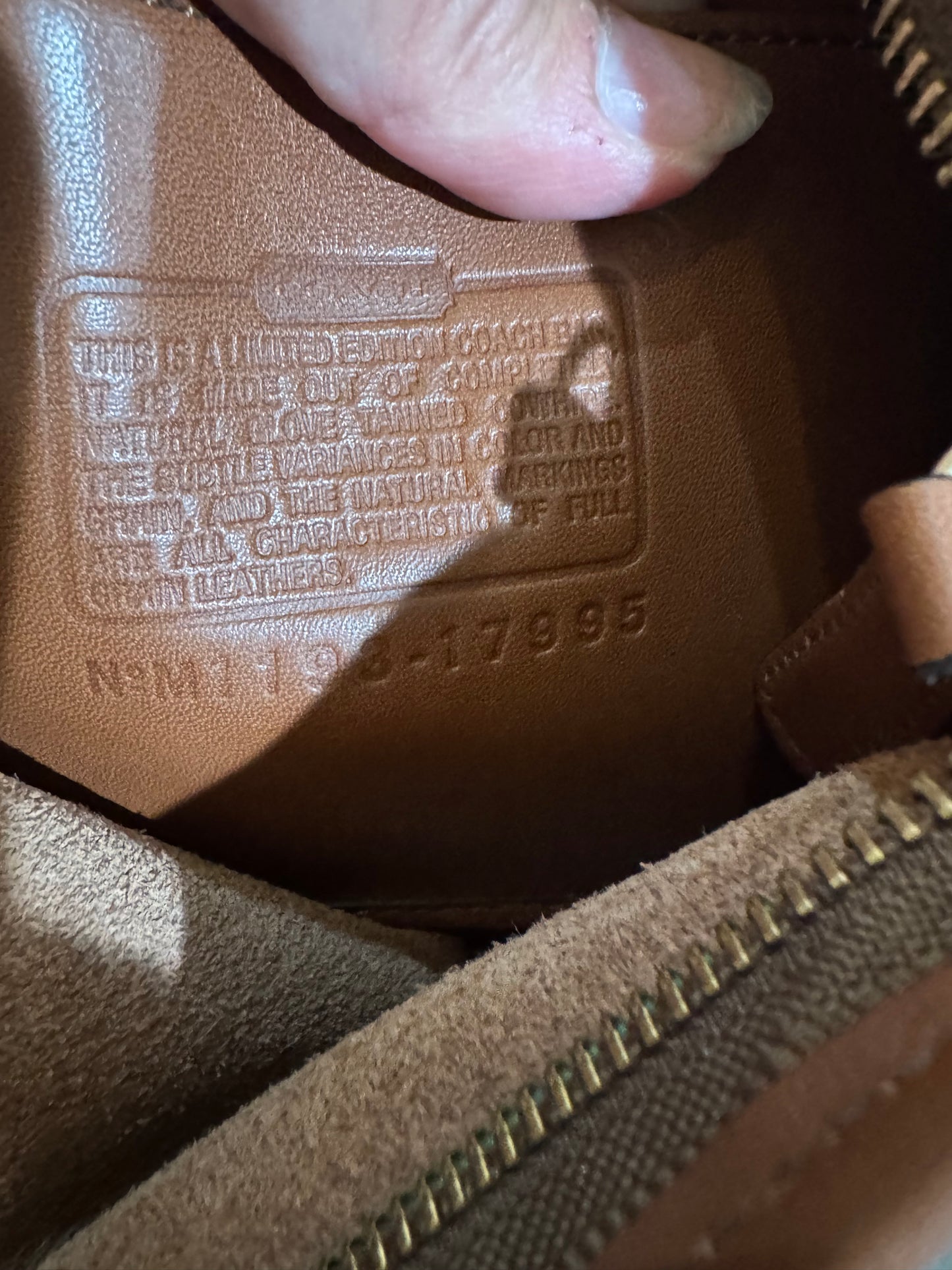 COACH PreLoved Camel Color Satchel/Lower Arm Bag