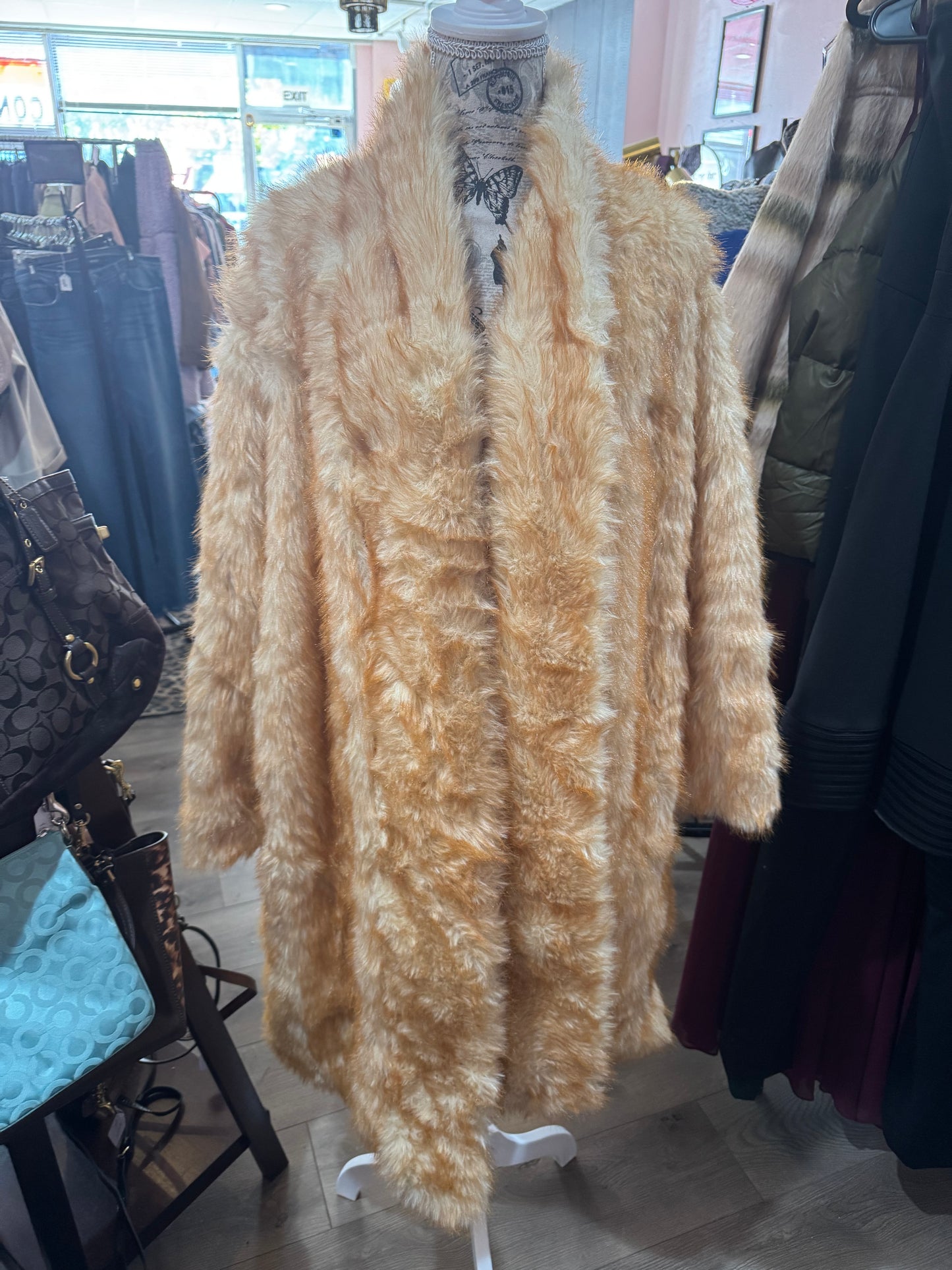 Faux Fur Jacket - Size Medium