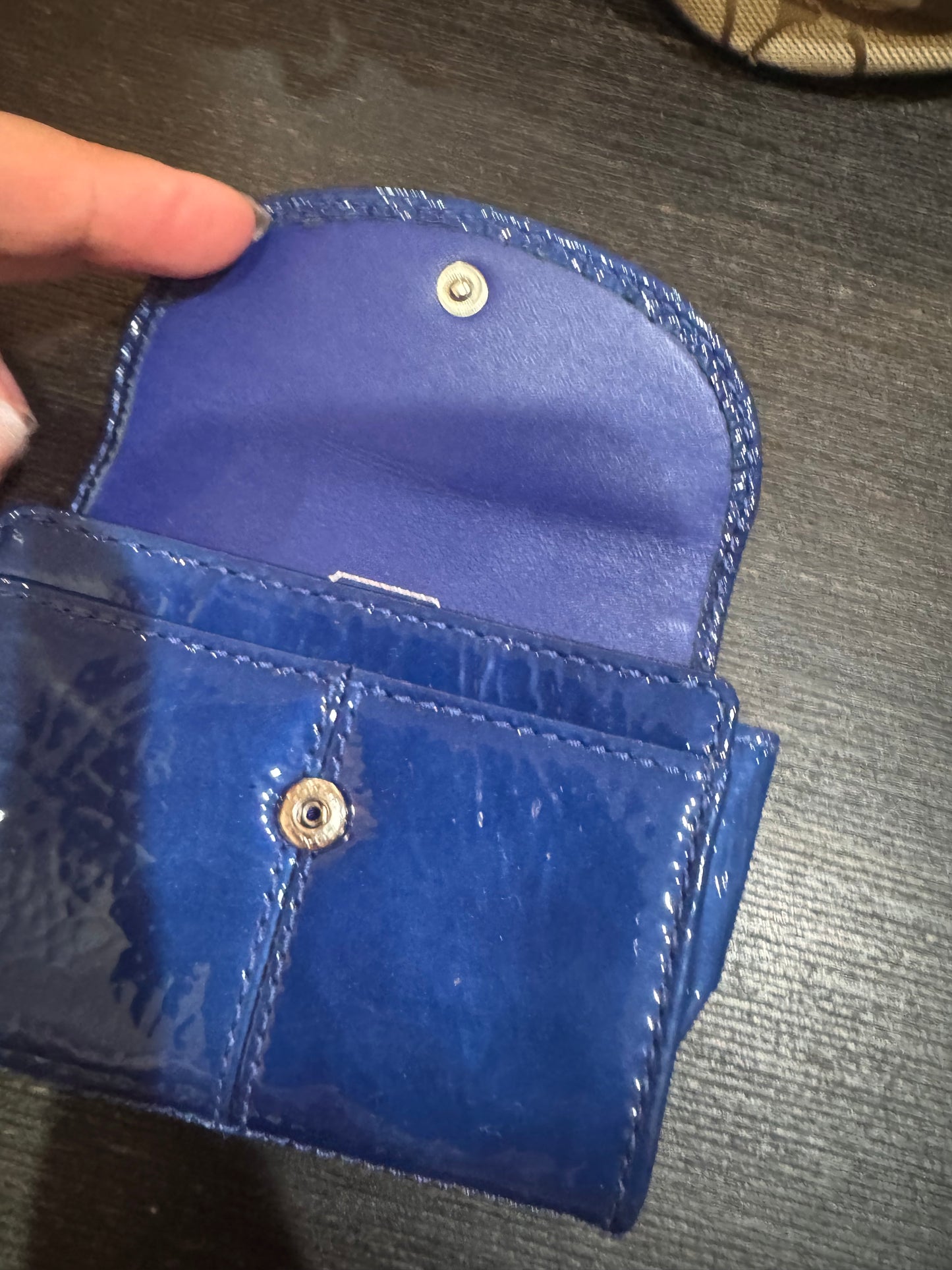 COACH Blue Small Wallet/Card Holder