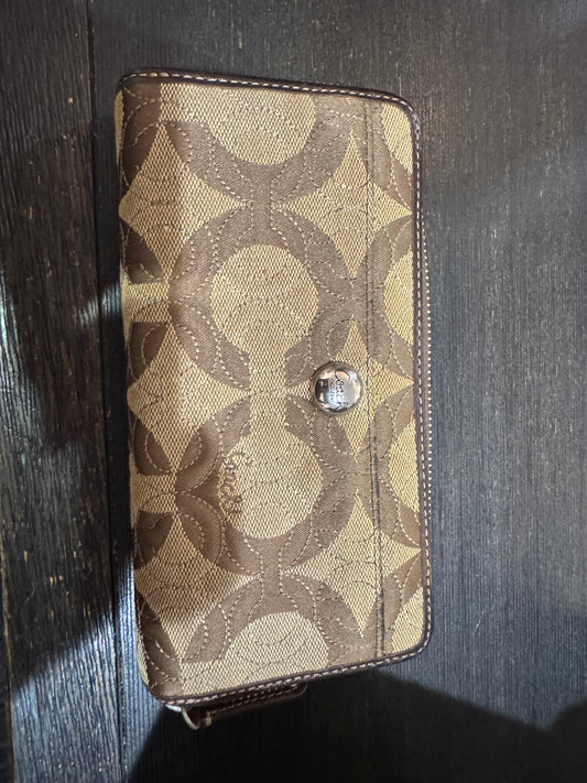 COACH Large Zip Around Wallet
