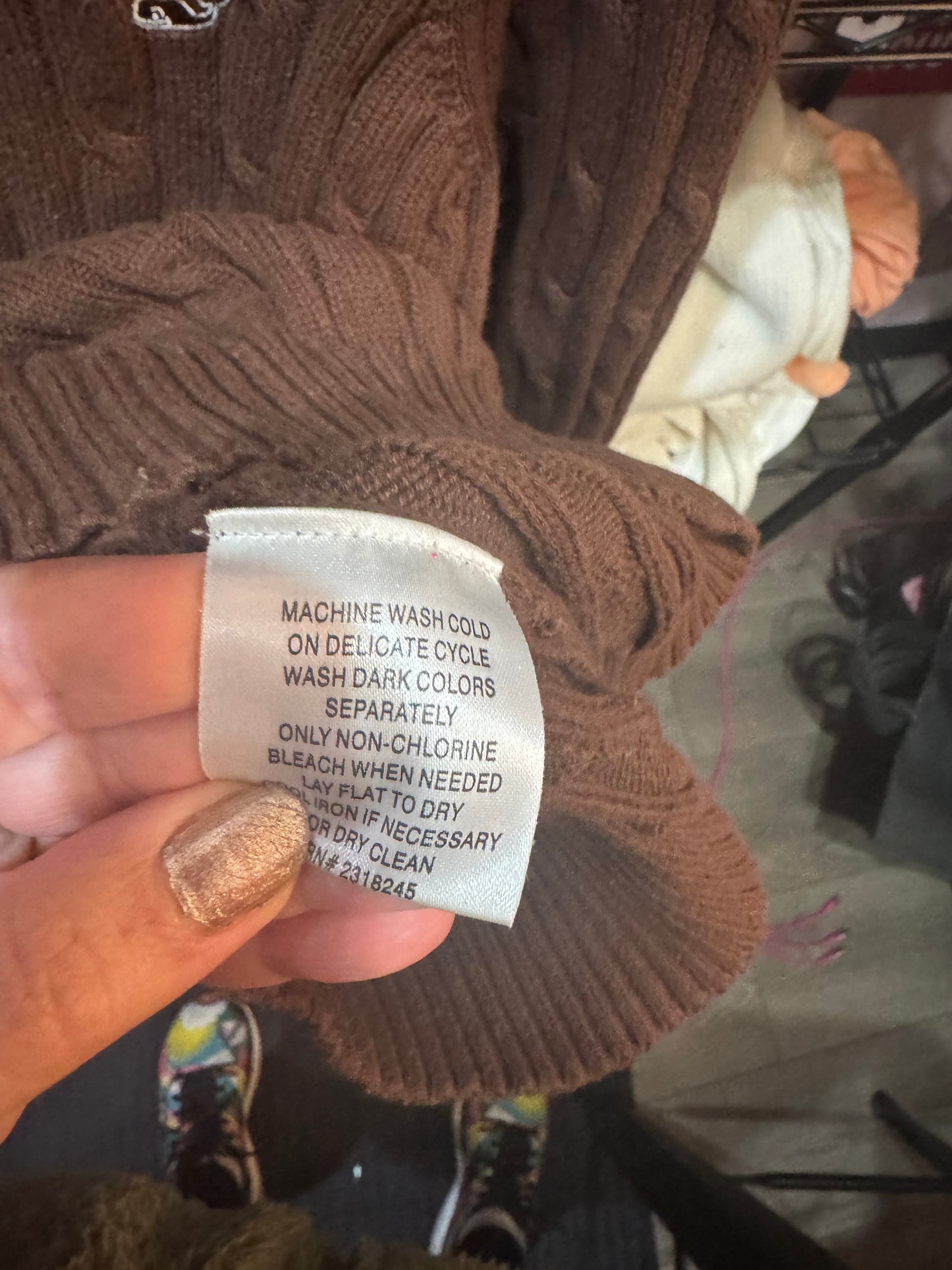 Vineyard Vines Brown PreLoved Sweater. Size Small