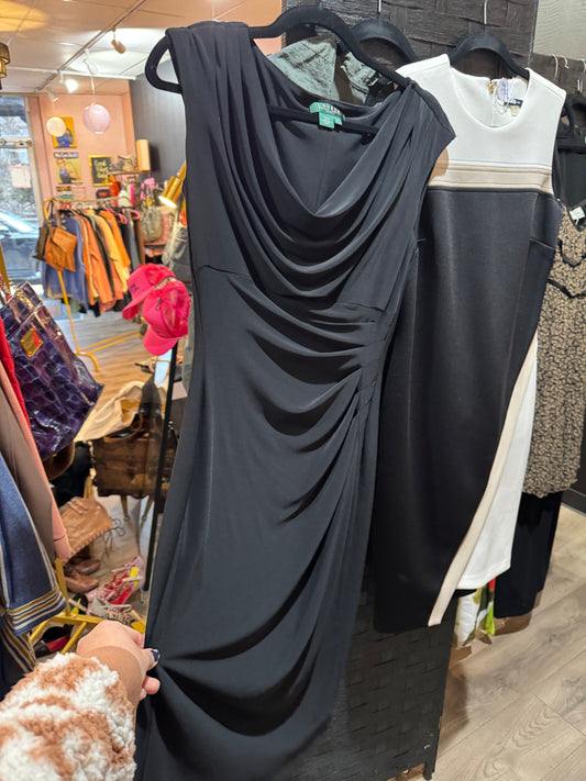 LAUREN by Ralph Lauren Black Sleeveless Dress