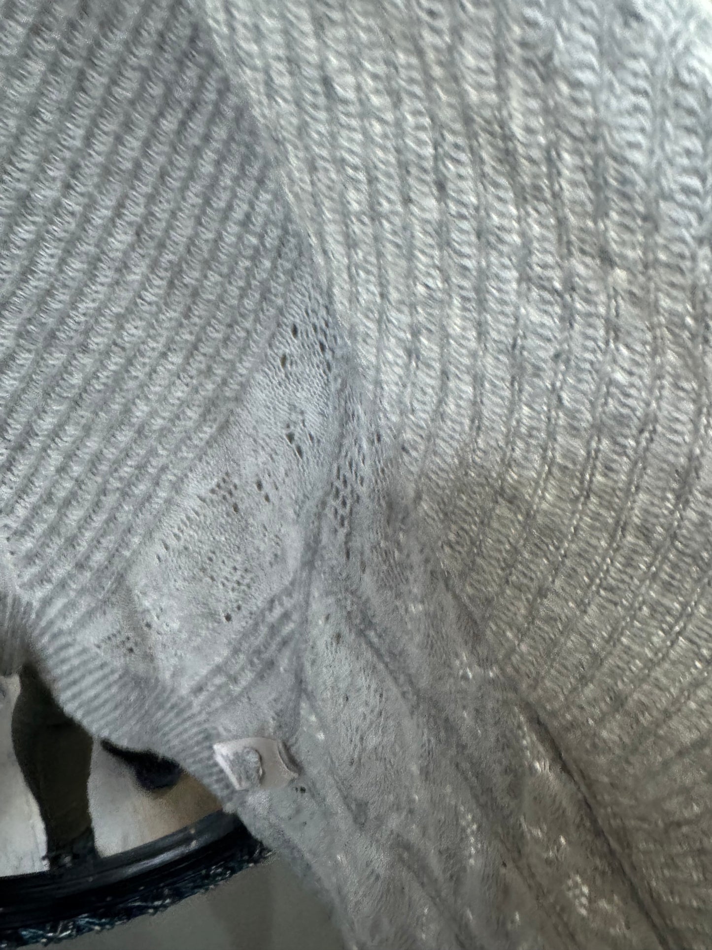 Moth Brand Gray Sweater Cardigan - Open Front - Size Small