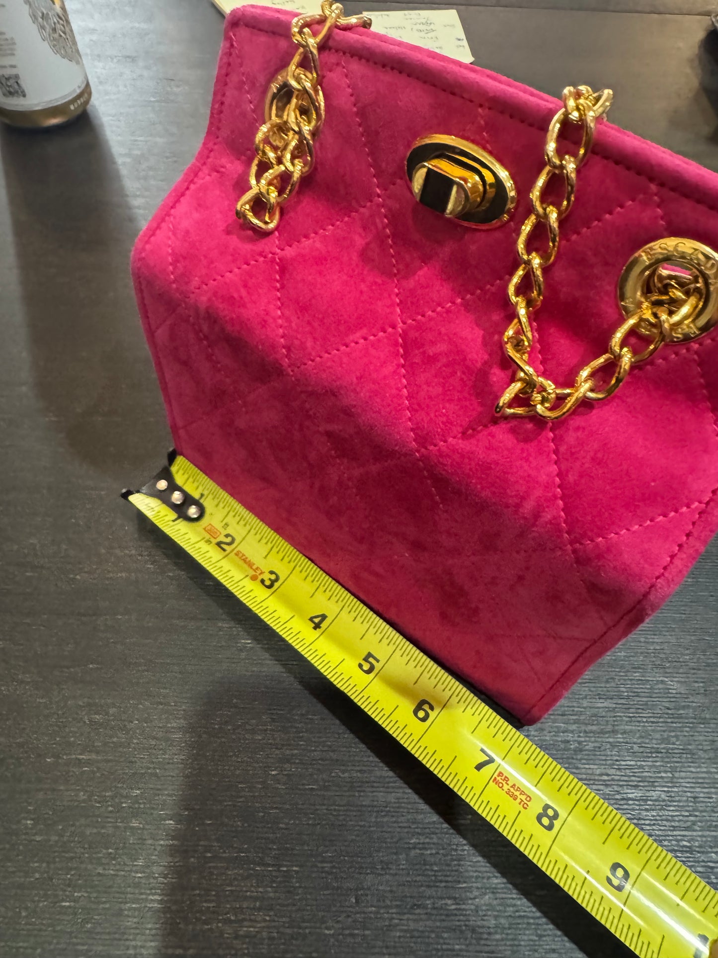 Escada. Vintage pink suede small bag