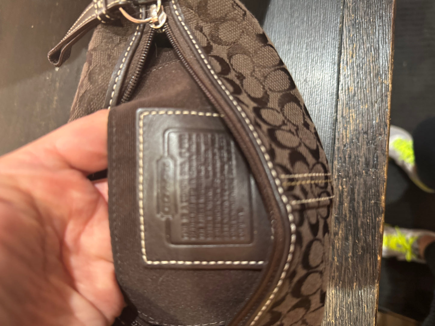 Coach Authentic Brown “Signature C” Small Crossbody