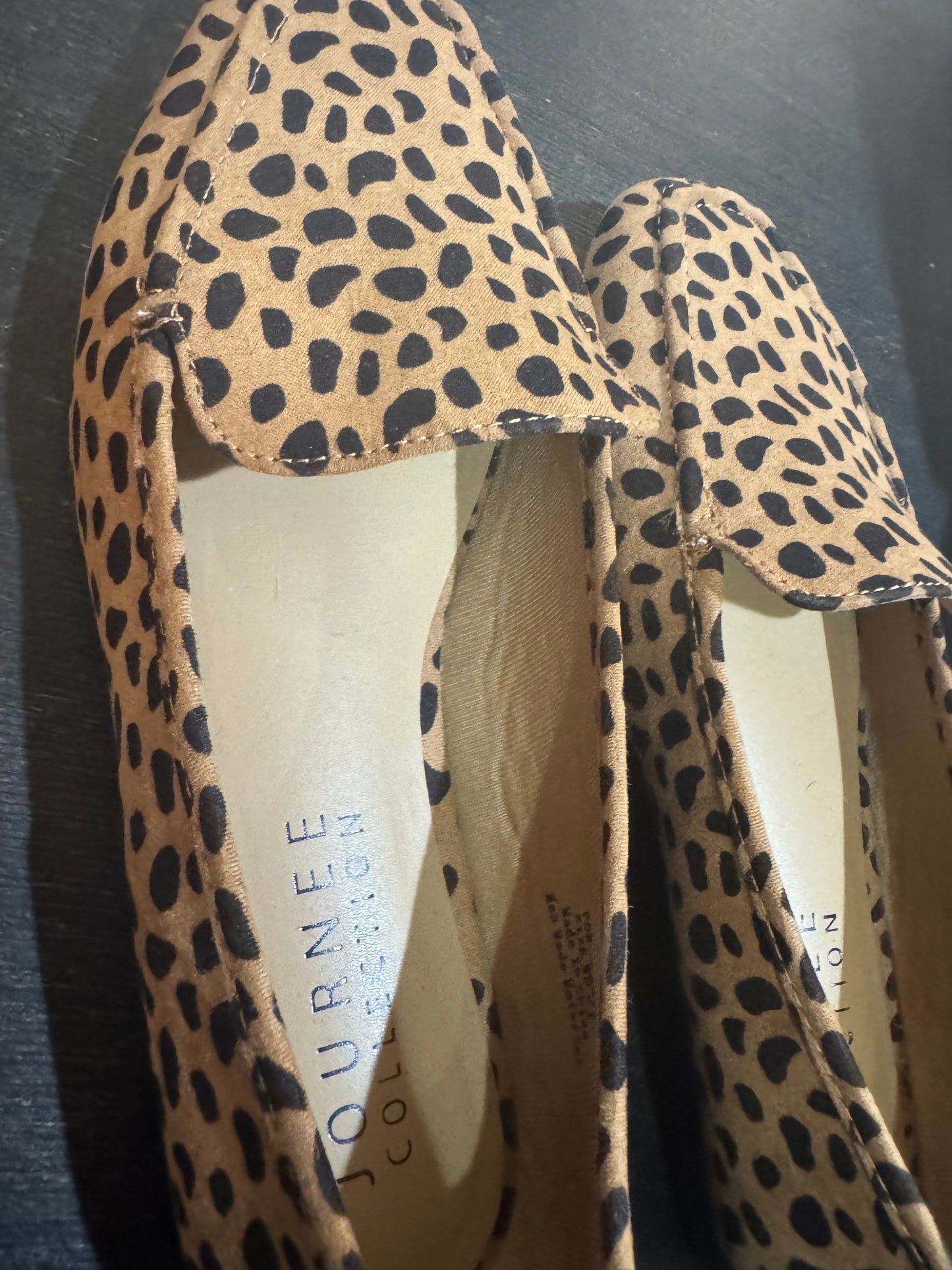 Animal Print Flat Loafers - Size 6 1/2 Womens