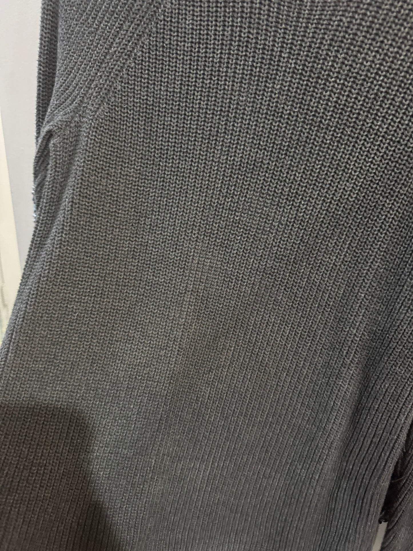 Loft Brand Sweater - Gray with Print on Back - Size small