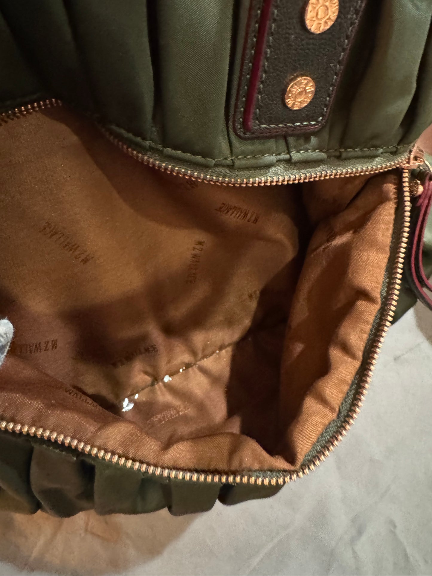 MZ Wallace green handbag