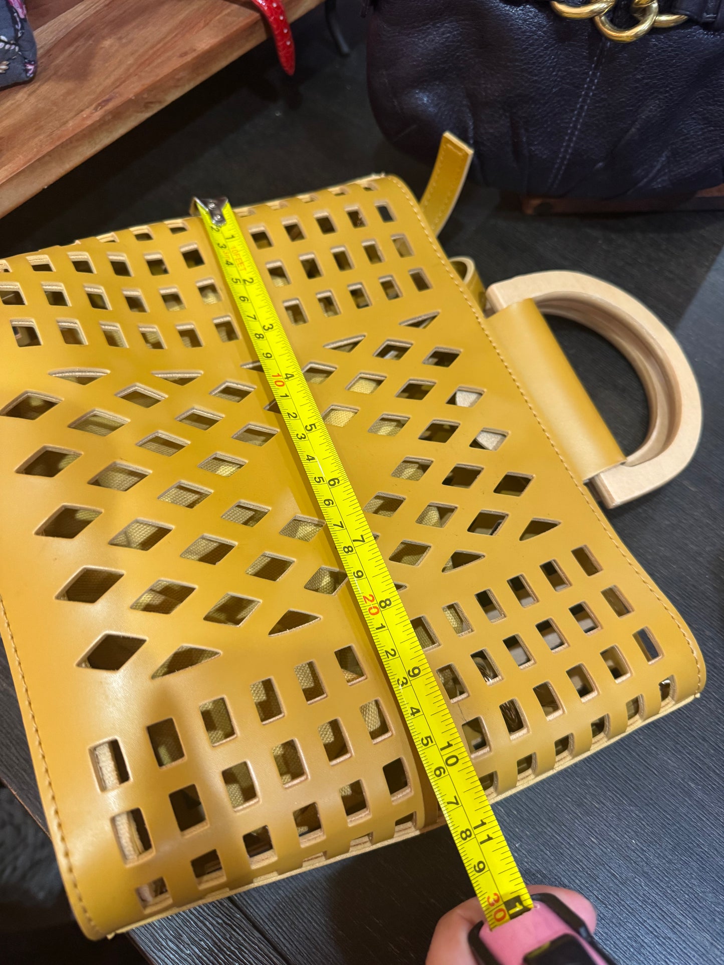 Like New Cute Wooden Handbag