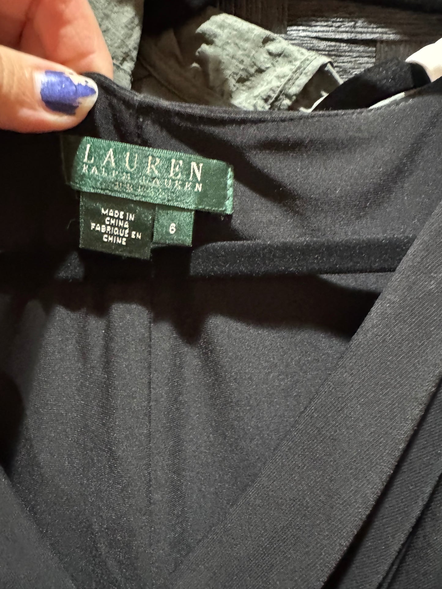 LAUREN by Ralph Lauren Black Sleeveless Dress