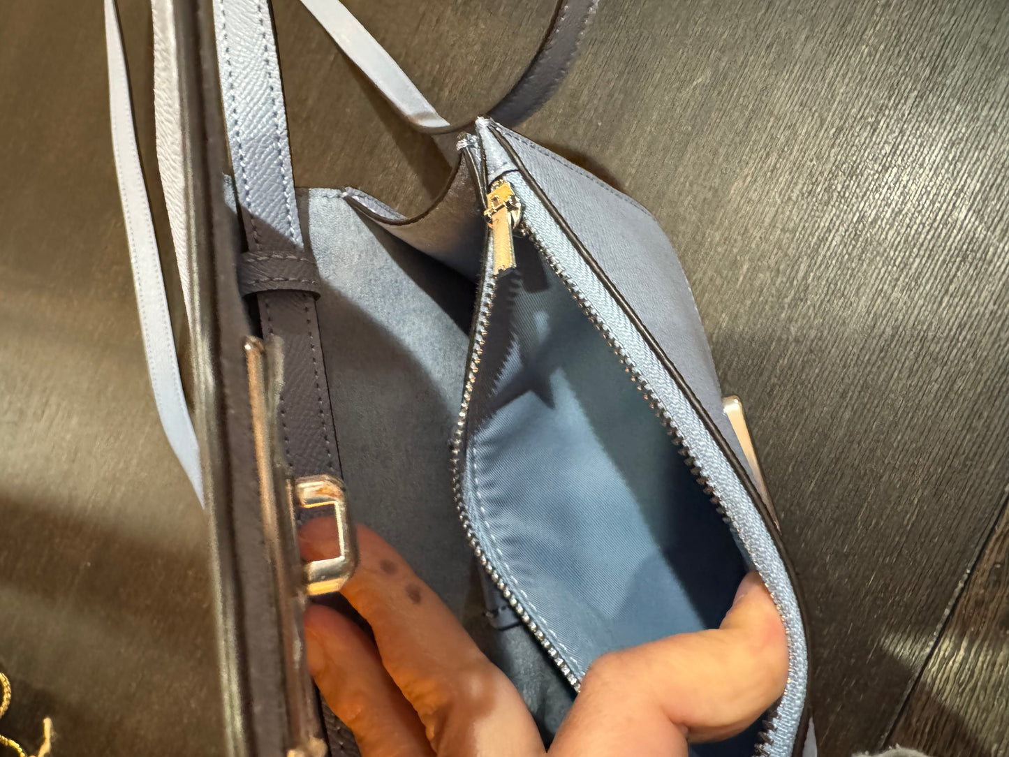 Coach. Small blue handbag!