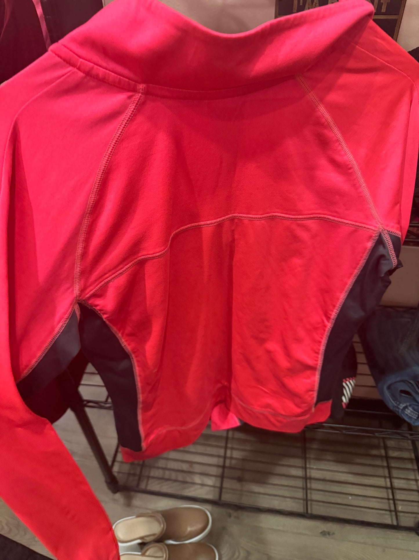 PINK Medium Half Zip Top