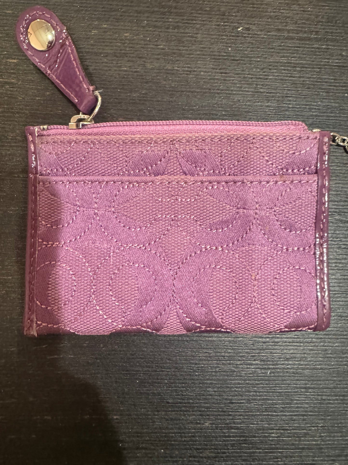 COACH purple color ID Holder