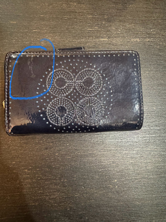 COACH Navy Blue Wallet - PreLoved
