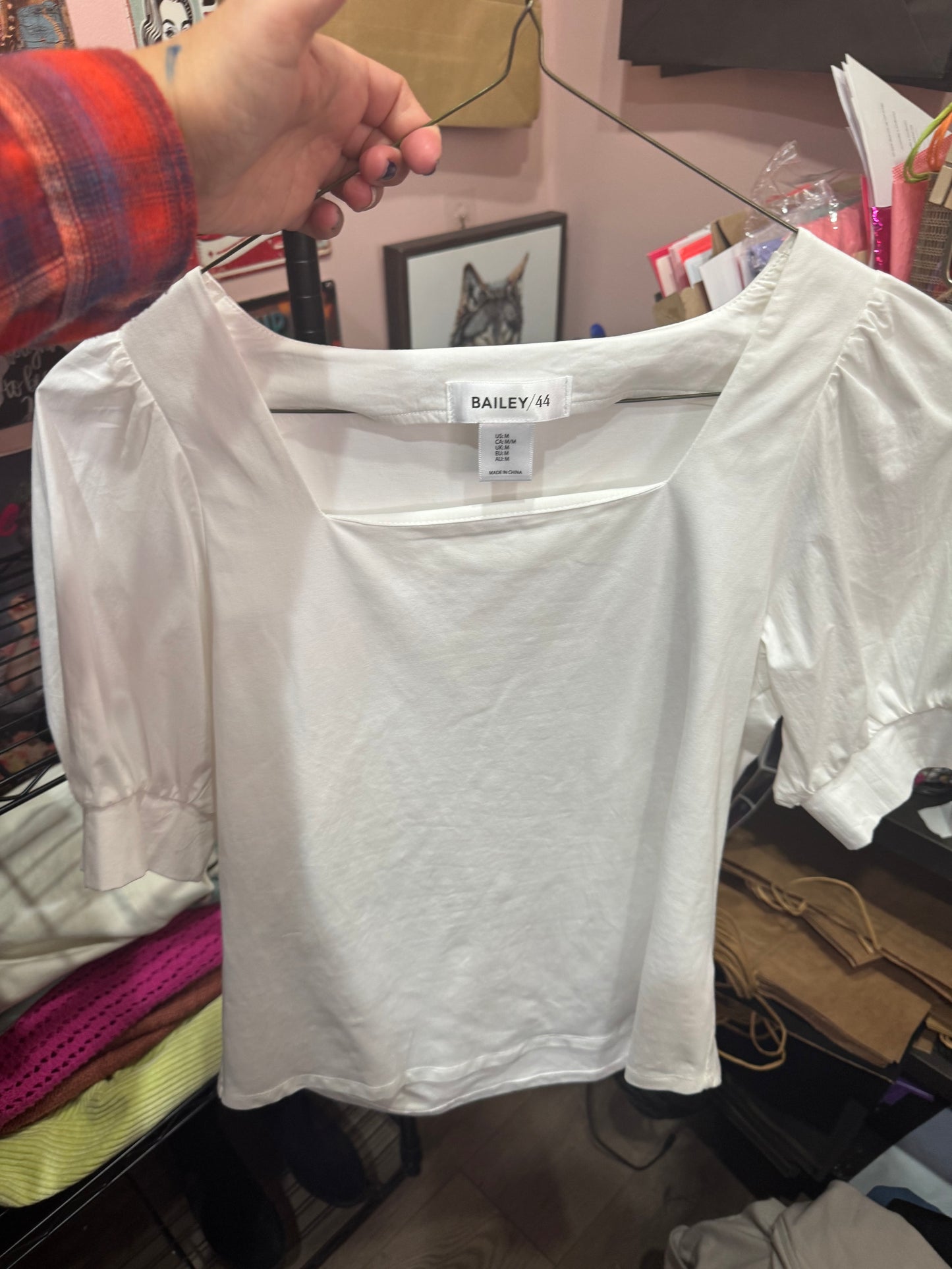 Bailey/44 Size Medium White Blouse