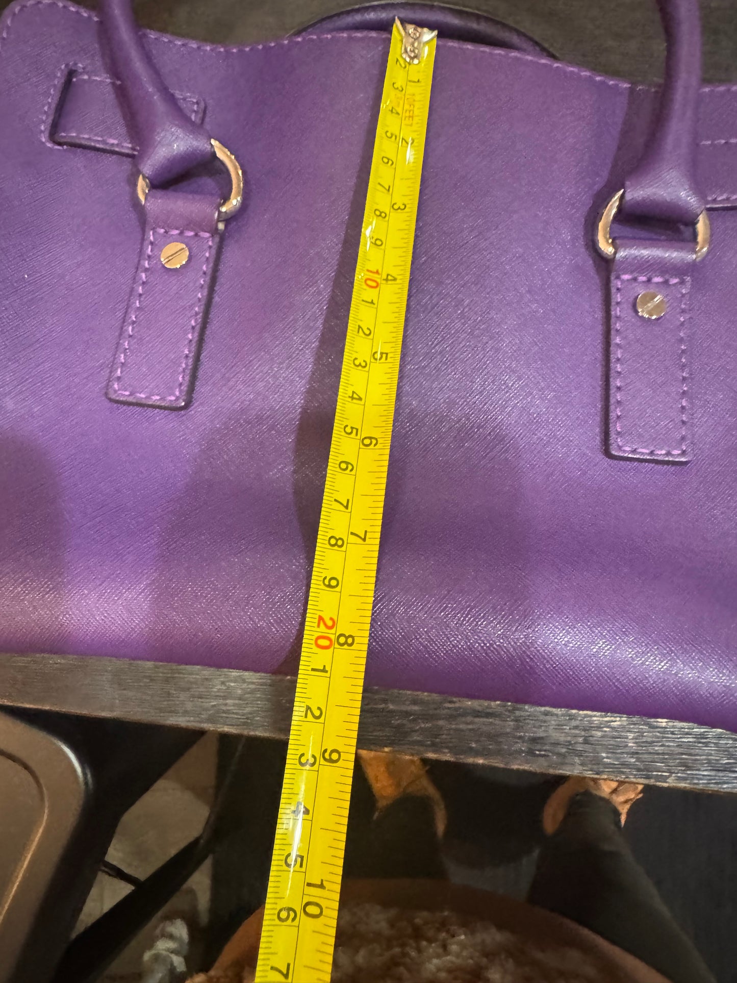 MK Purple Hamilton Satchel