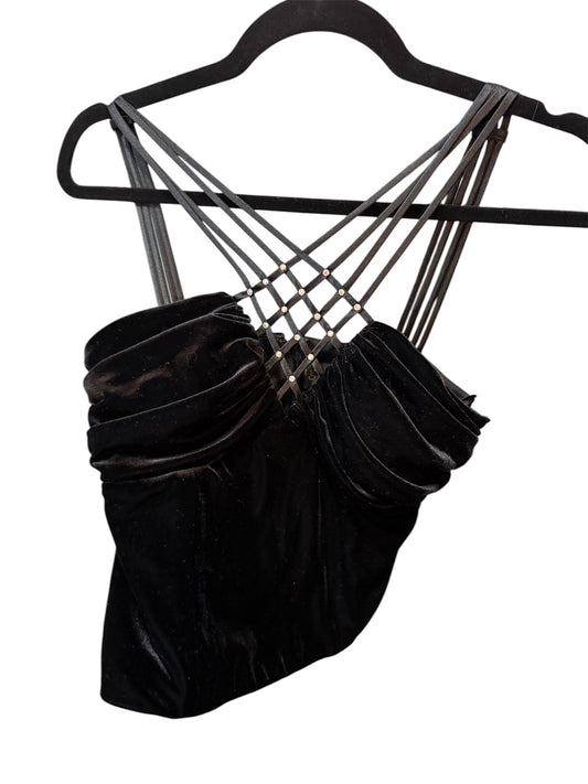 Ignite Evenings beautiful black spaghetti strap tank top