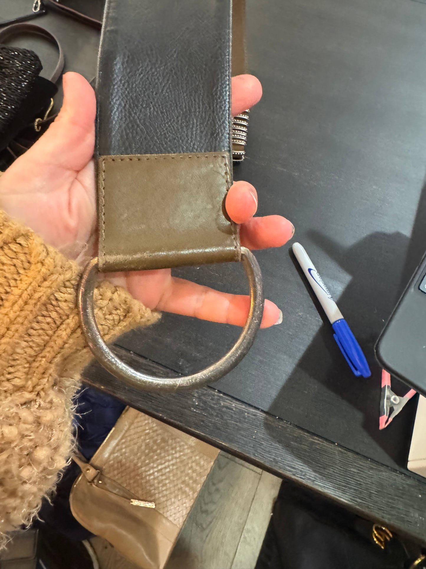 Suzi Roger belt. Distressed look