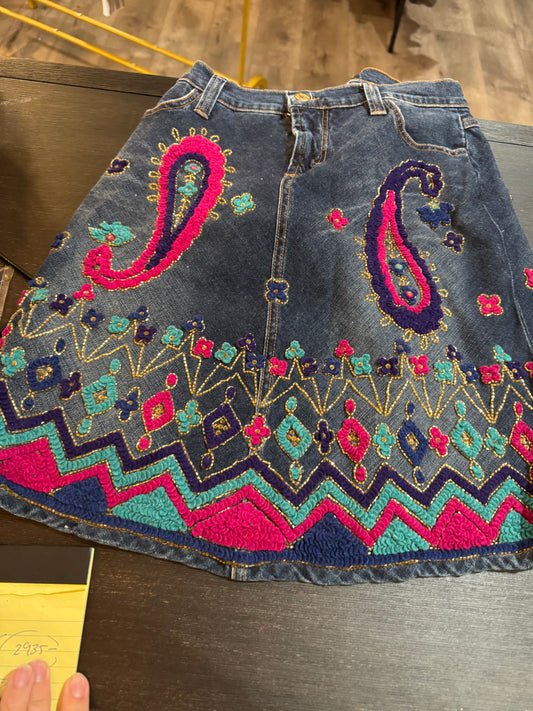 Dolce & Gabbana Vintage Denim Pencil Skirt