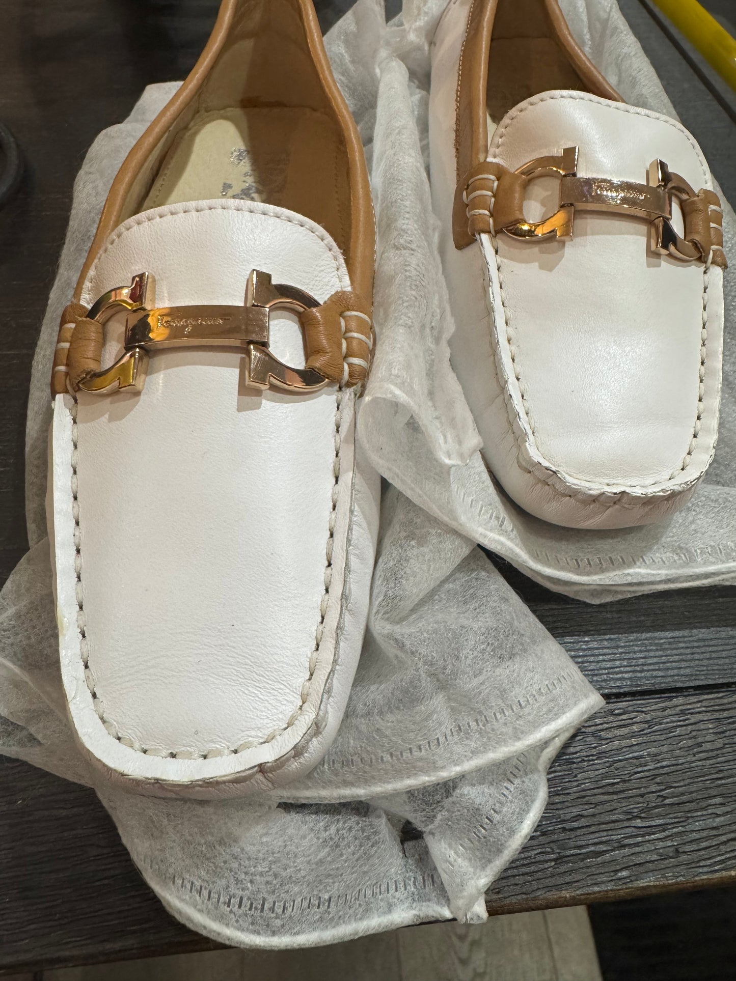 New! White loafers shoe. Size 6.5