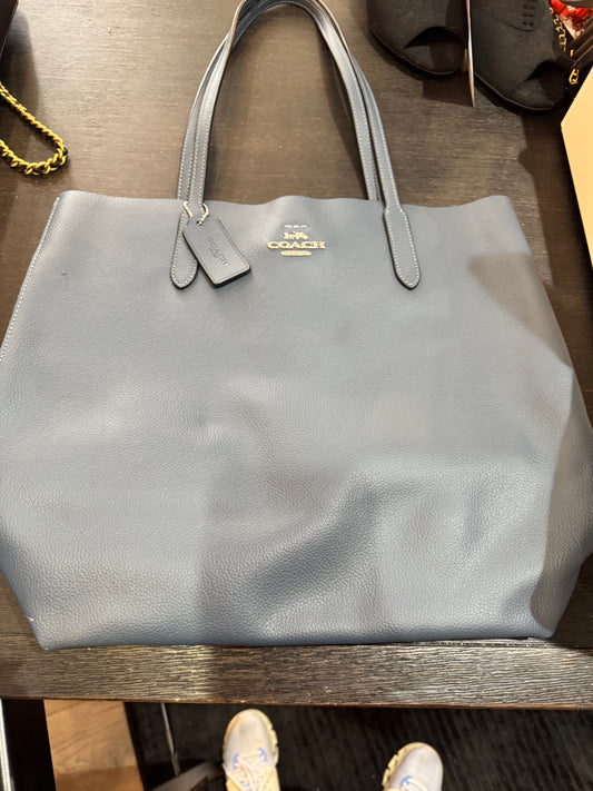 Coach! Beautiful large blue tote