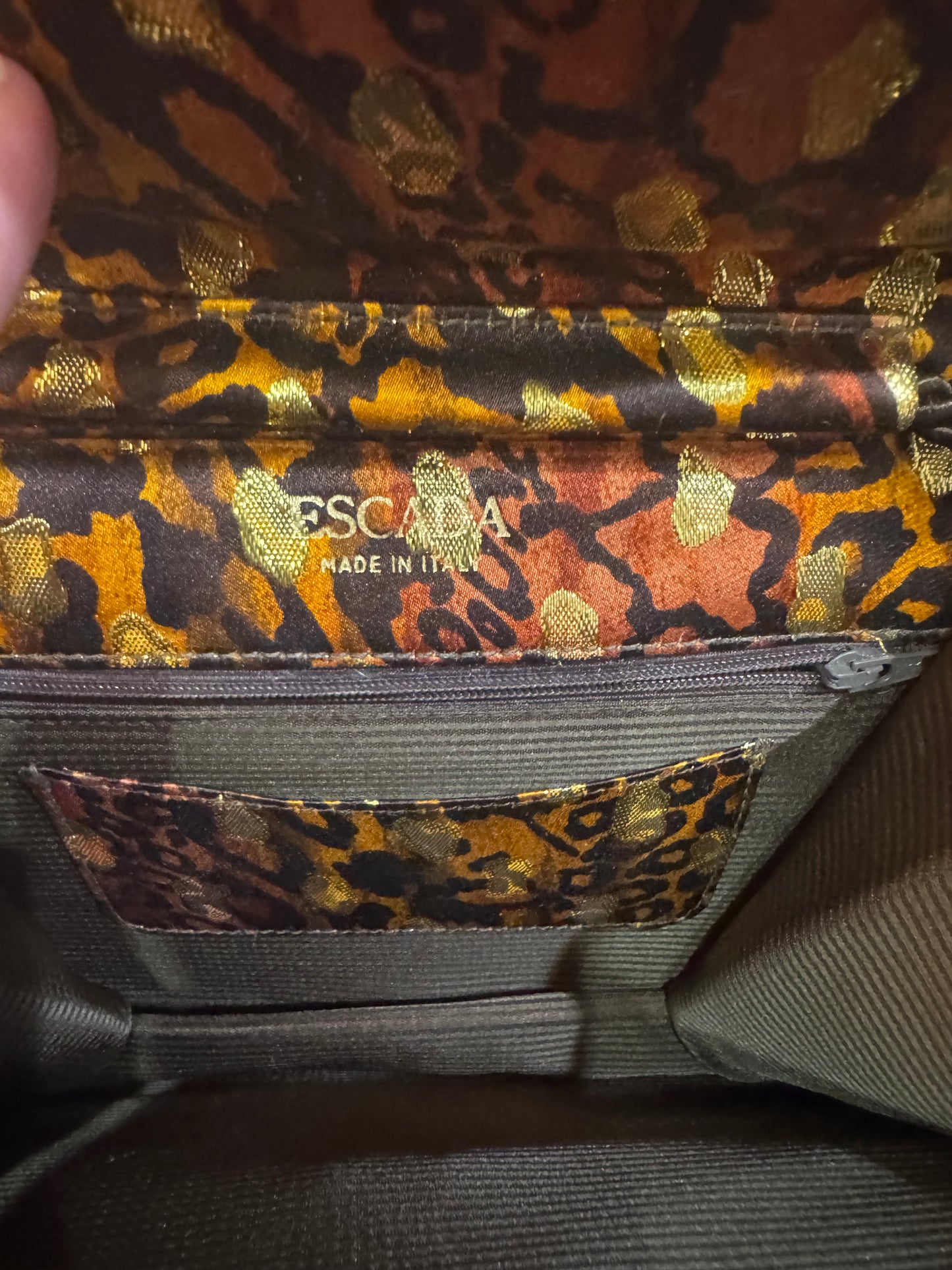 Escada vintage satin handbag