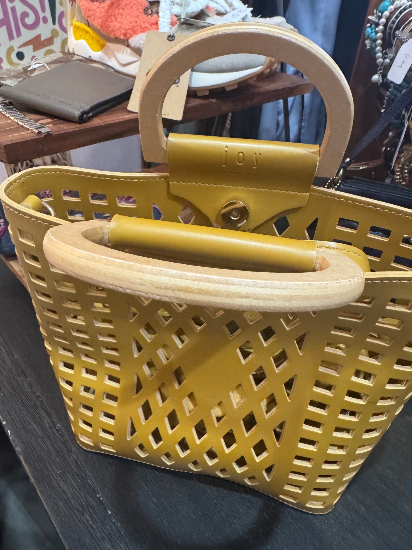 Like New Cute Wooden Handbag