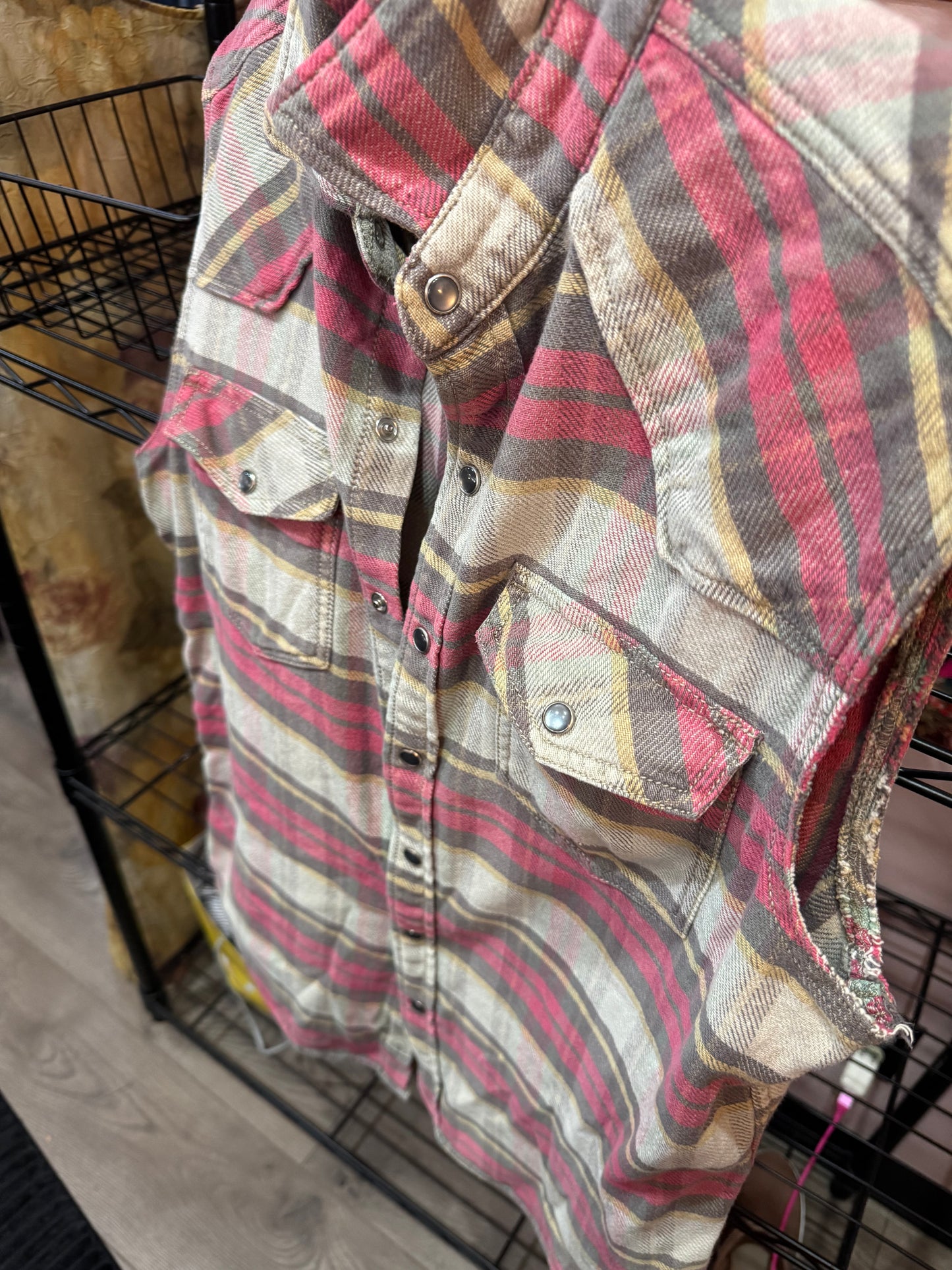 Converse Button Up Vest - Size Small