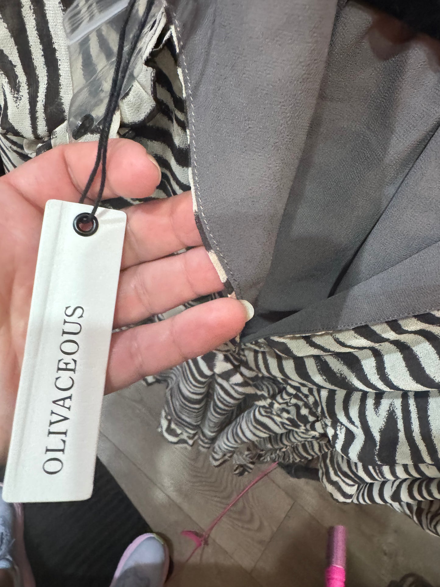 Cute Dress - Black and White print - Size Small