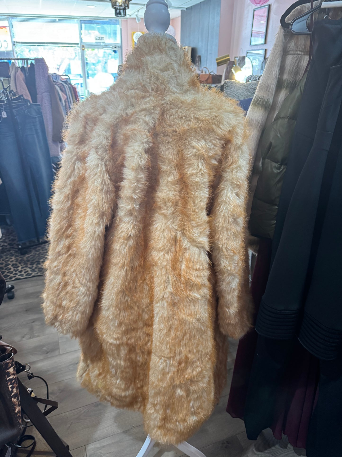 Faux Fur Jacket - Size Medium
