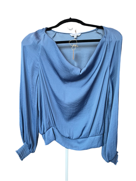 Naked zebra blue long sleeve top