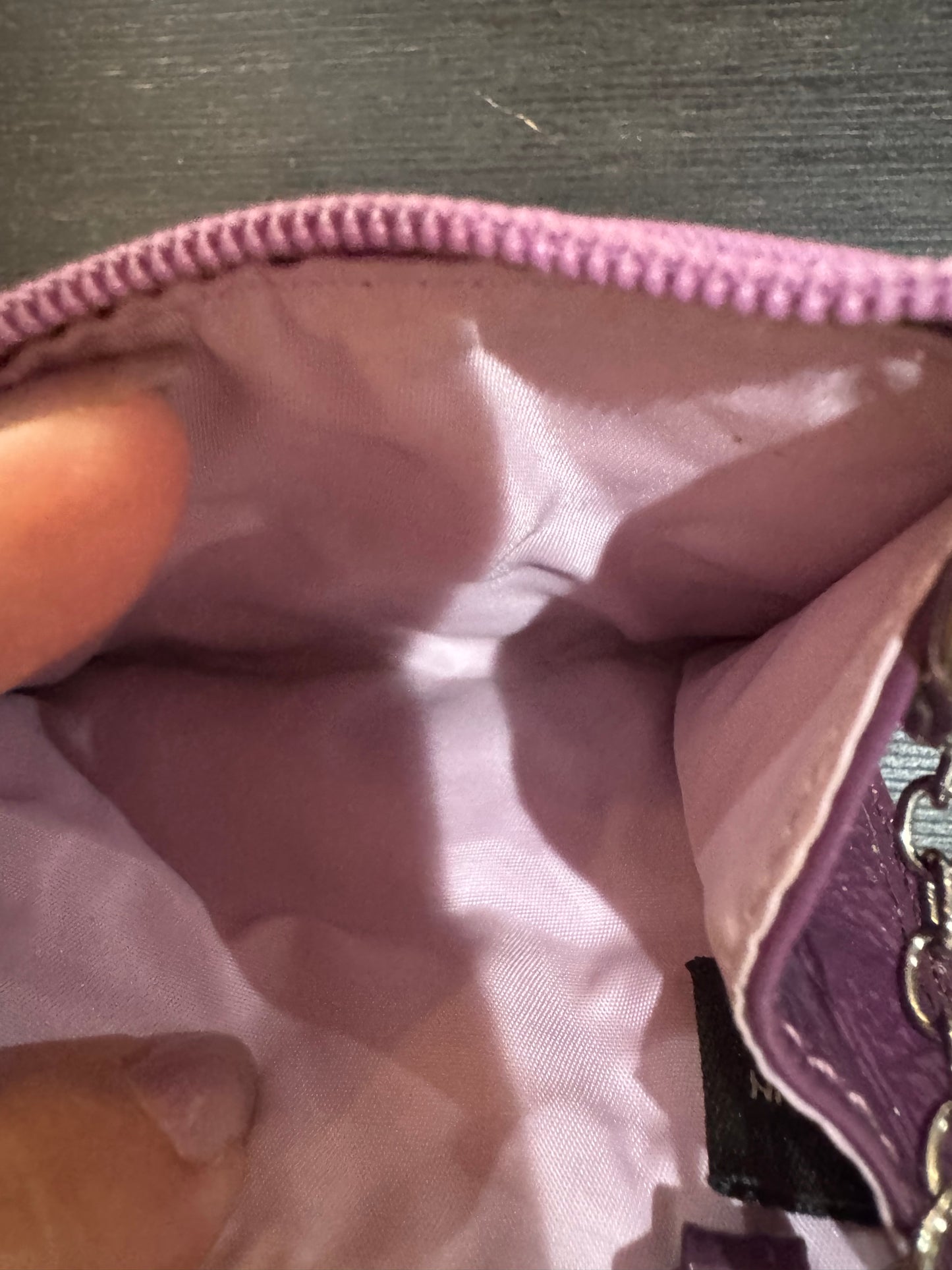 COACH purple color ID Holder