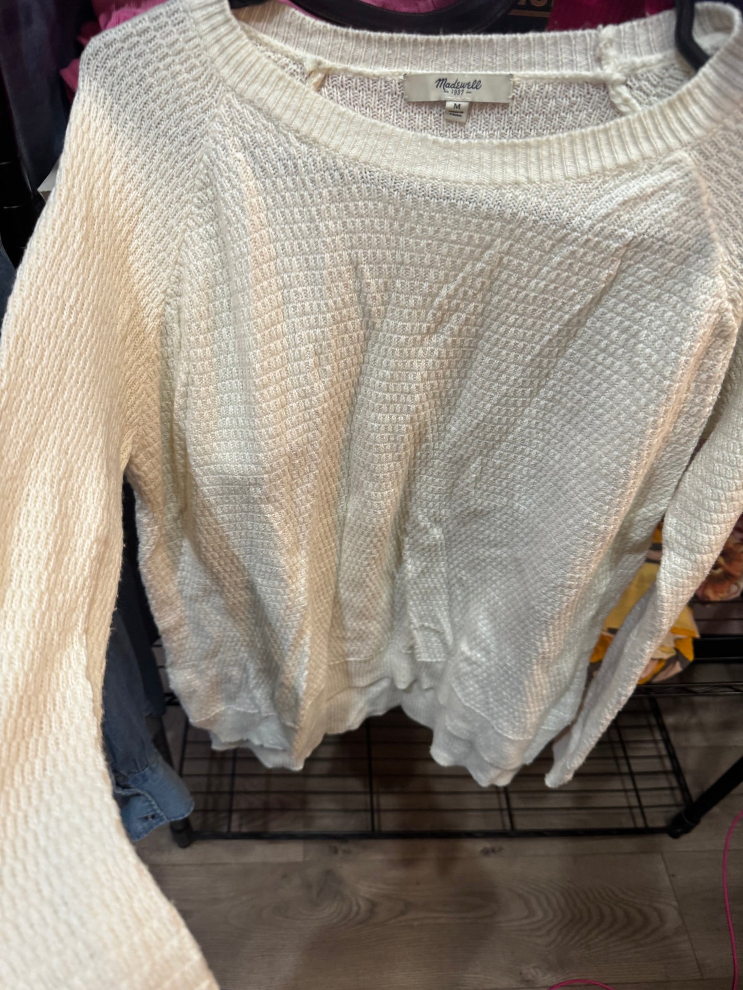 Madewell. White top. Size medium.
