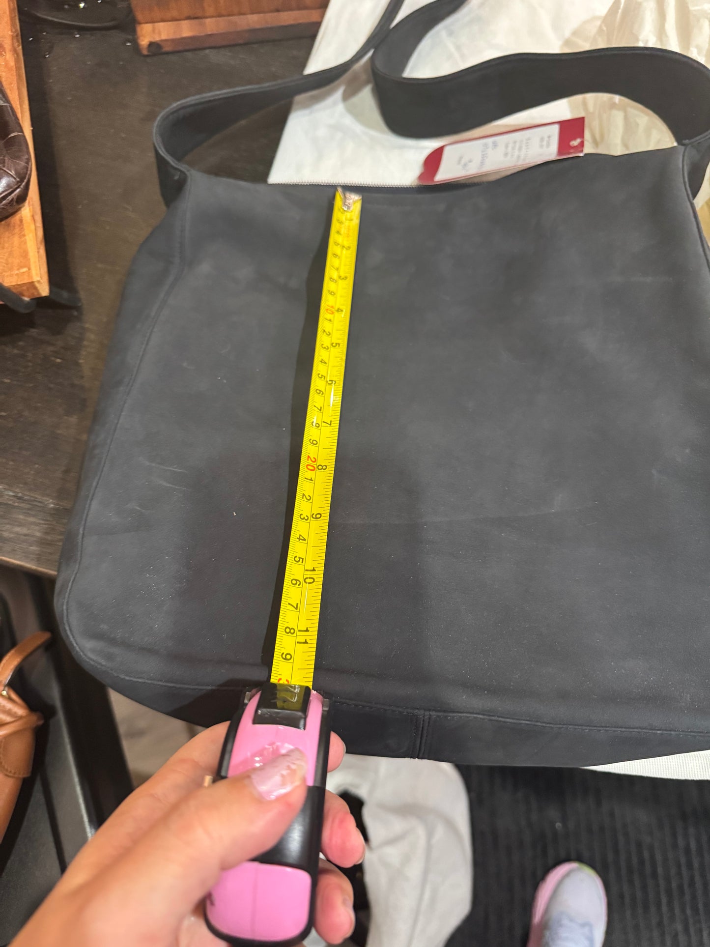 Bruno Maglo  - Large Black Suede Hobo Bag