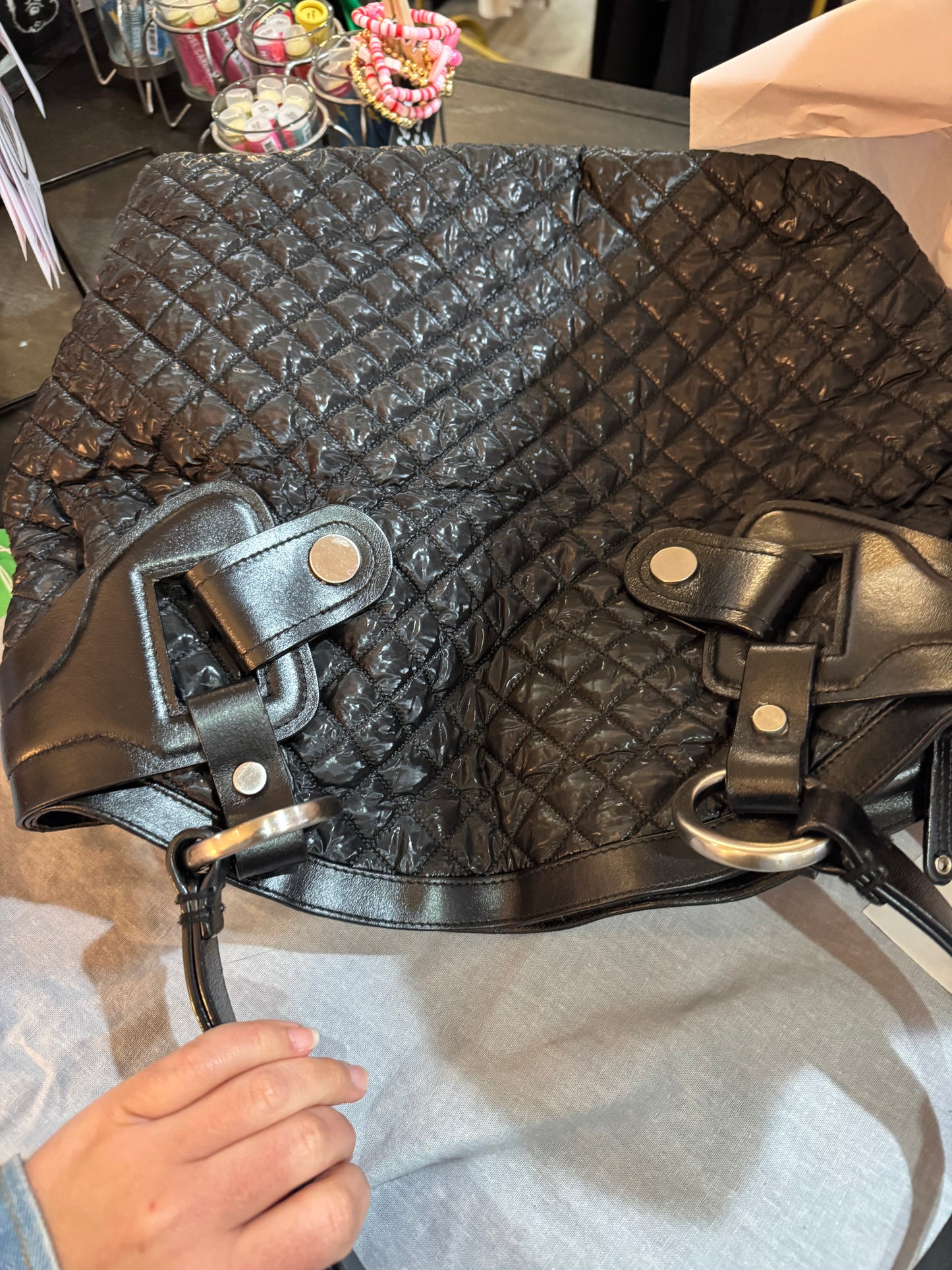 Lloyd black shoulder bag