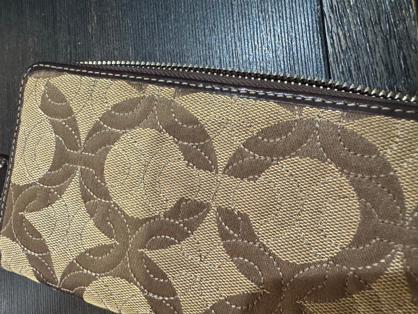COACH Large Zip Around Wallet