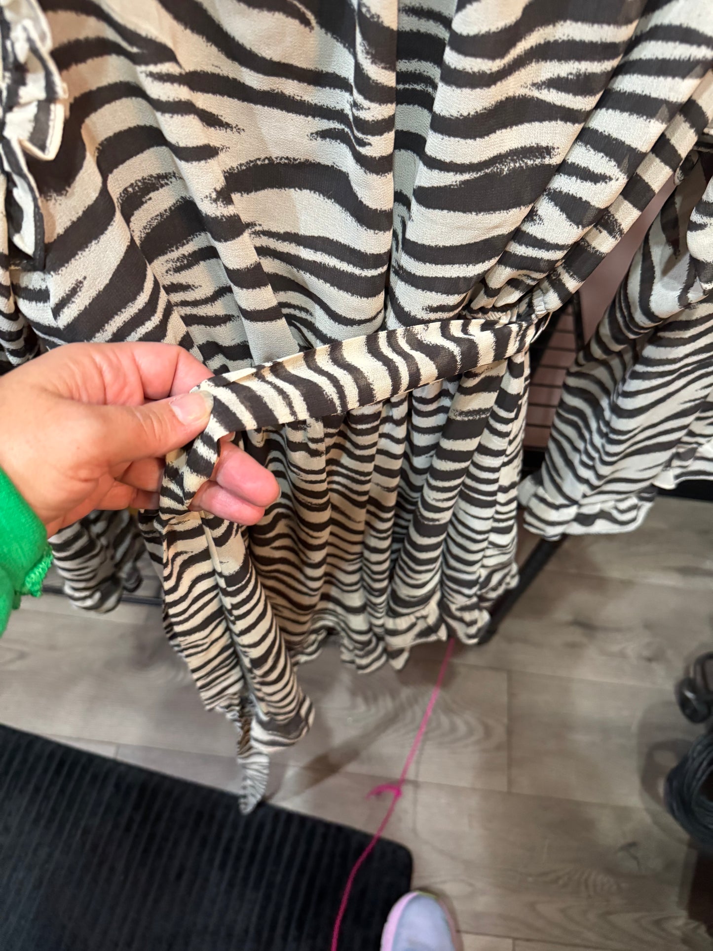 Cute Dress - Black and White print - Size Small