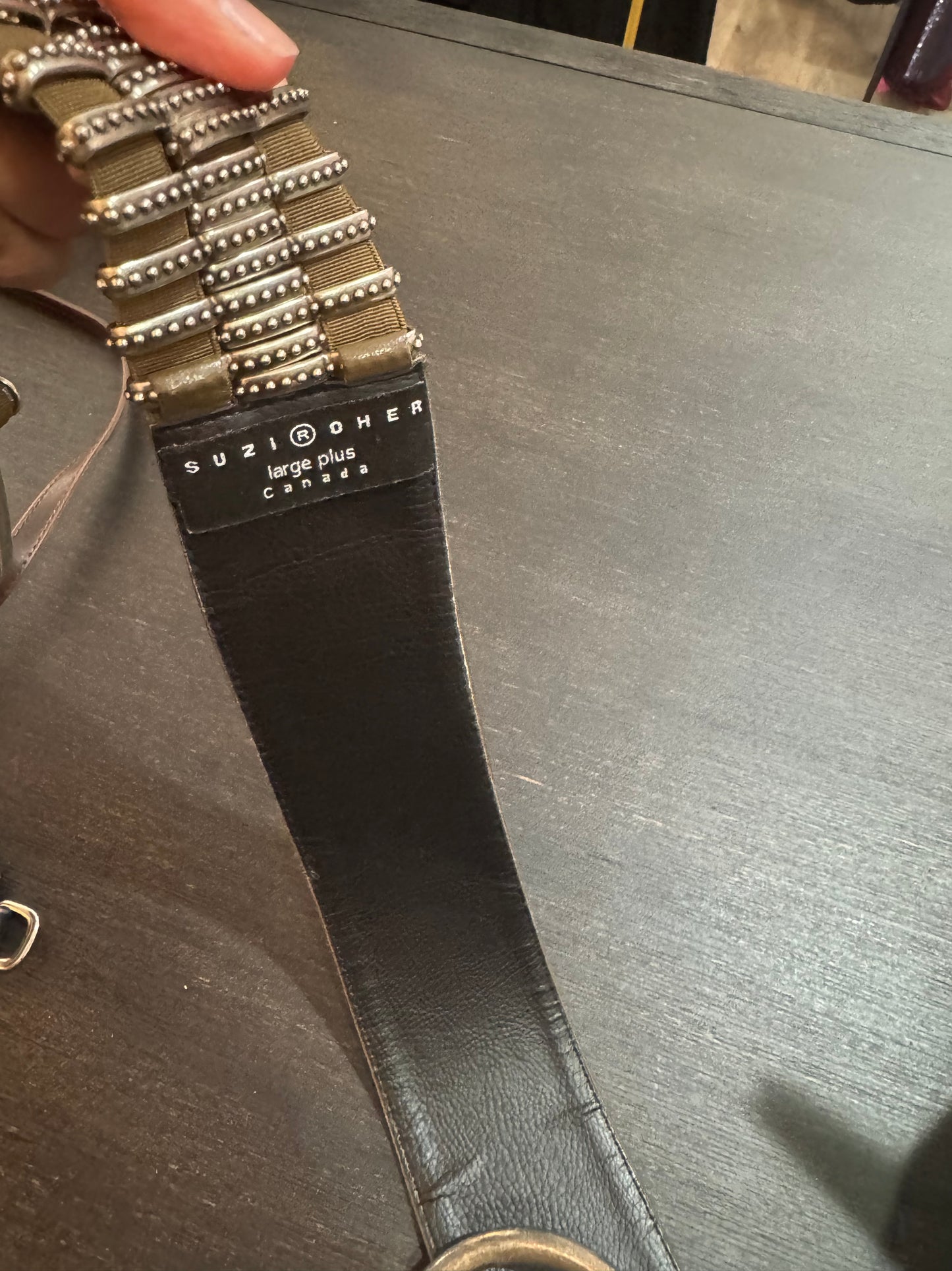 Suzi Roger belt. Distressed look