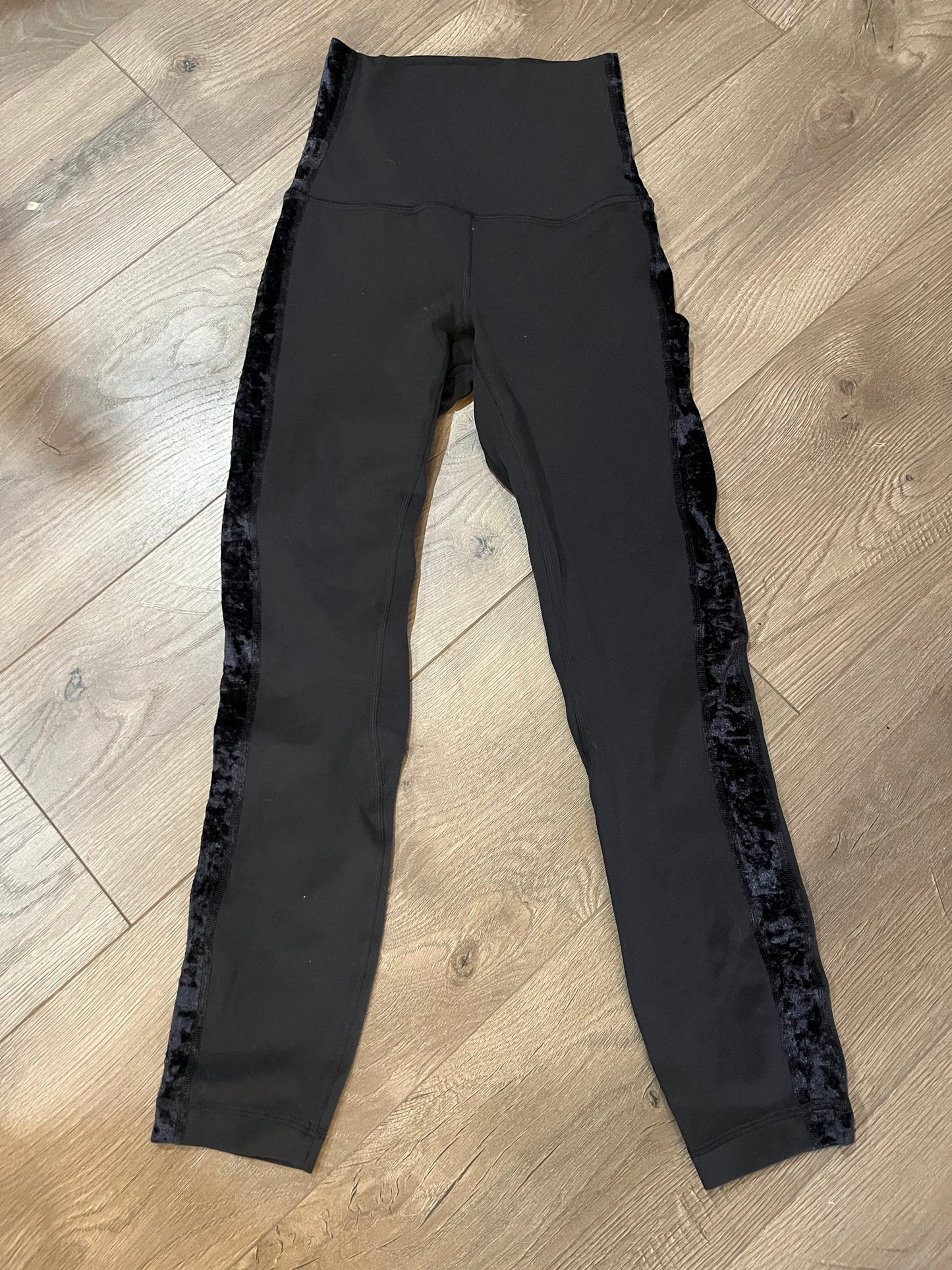 Lululemon size 2 black leggings (with side detail)