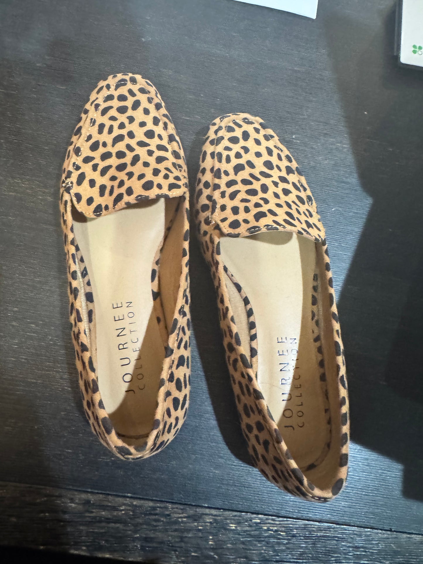 Animal Print Flat Loafers - Size 6 1/2 Womens