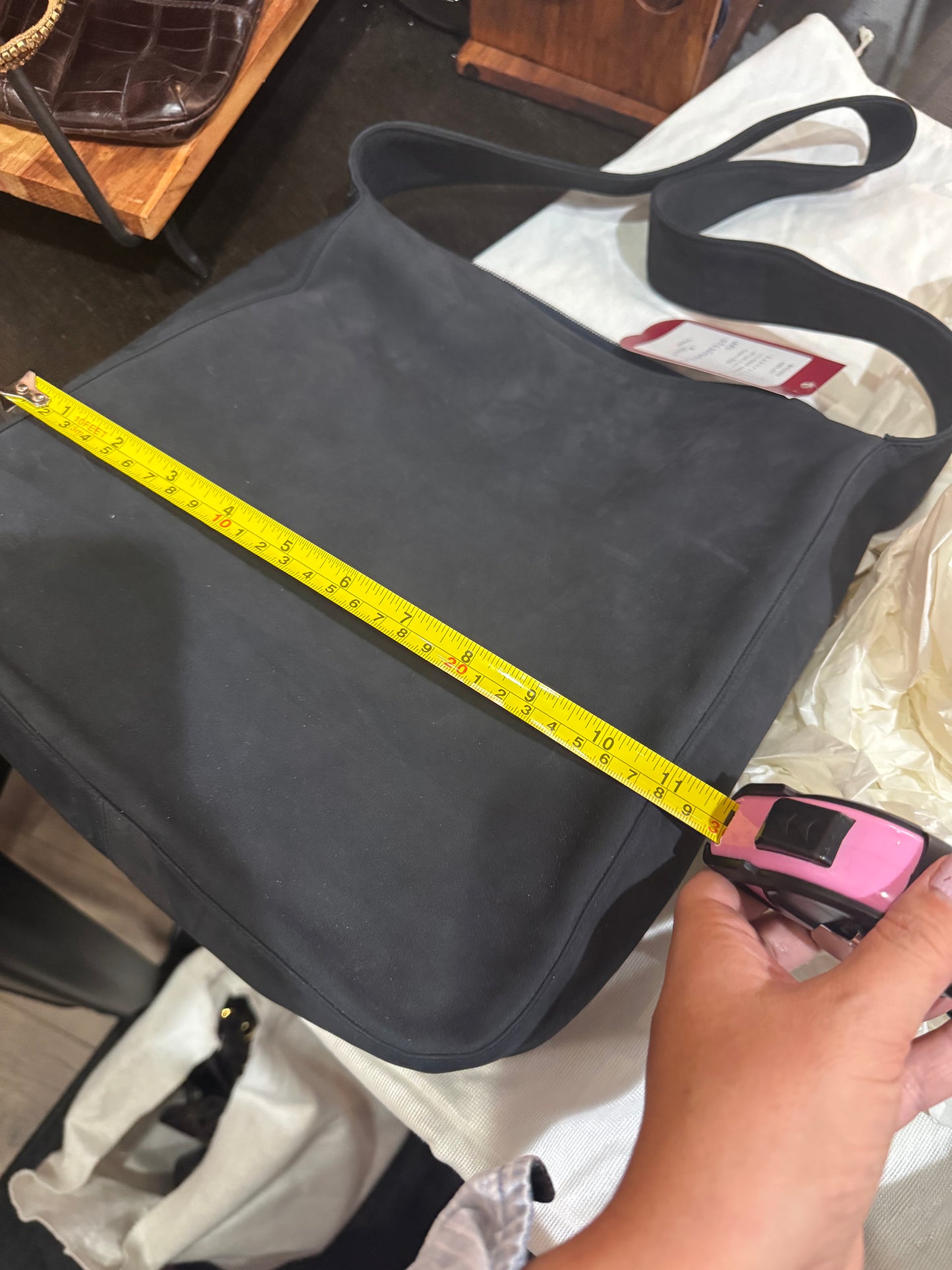 Bruno Maglo  - Large Black Suede Hobo Bag