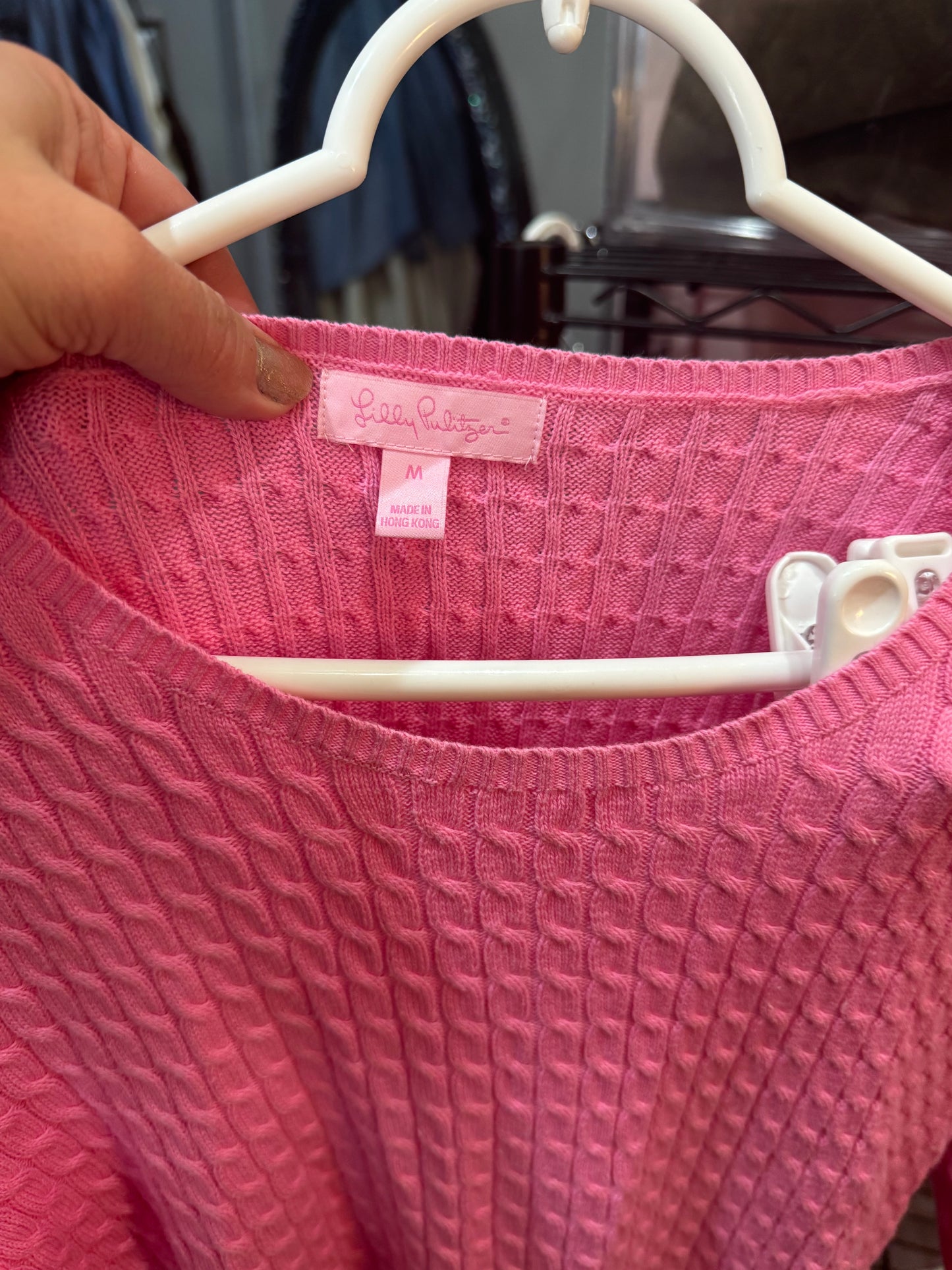 Lily Pulitzer. Size medium. Pink sweater