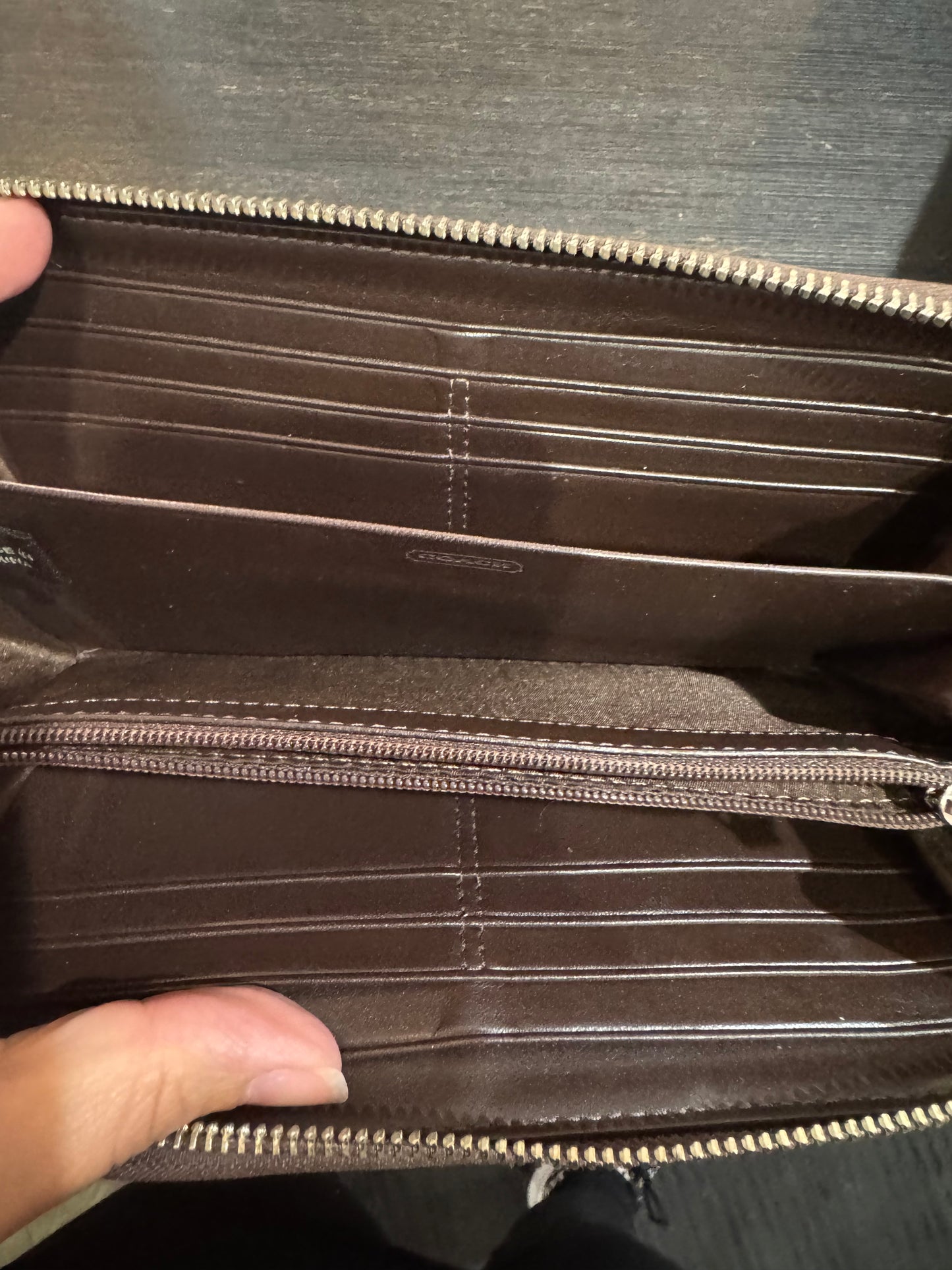 COACH Large Zip Around Wallet