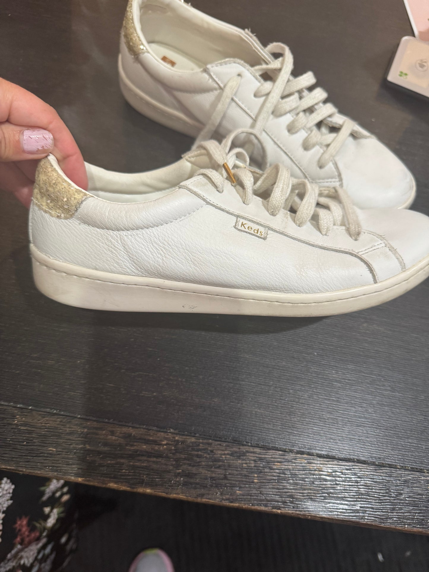 Keds x Kate Spade White Tennis Shoes - PreLoved
