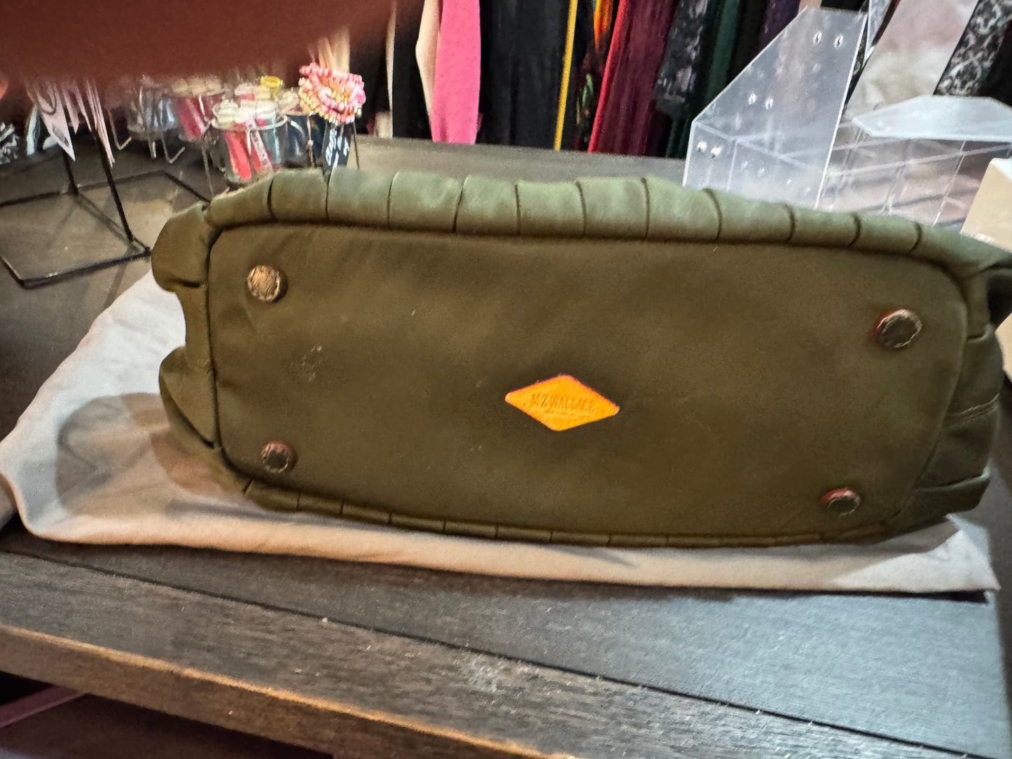 MZ Wallace green handbag