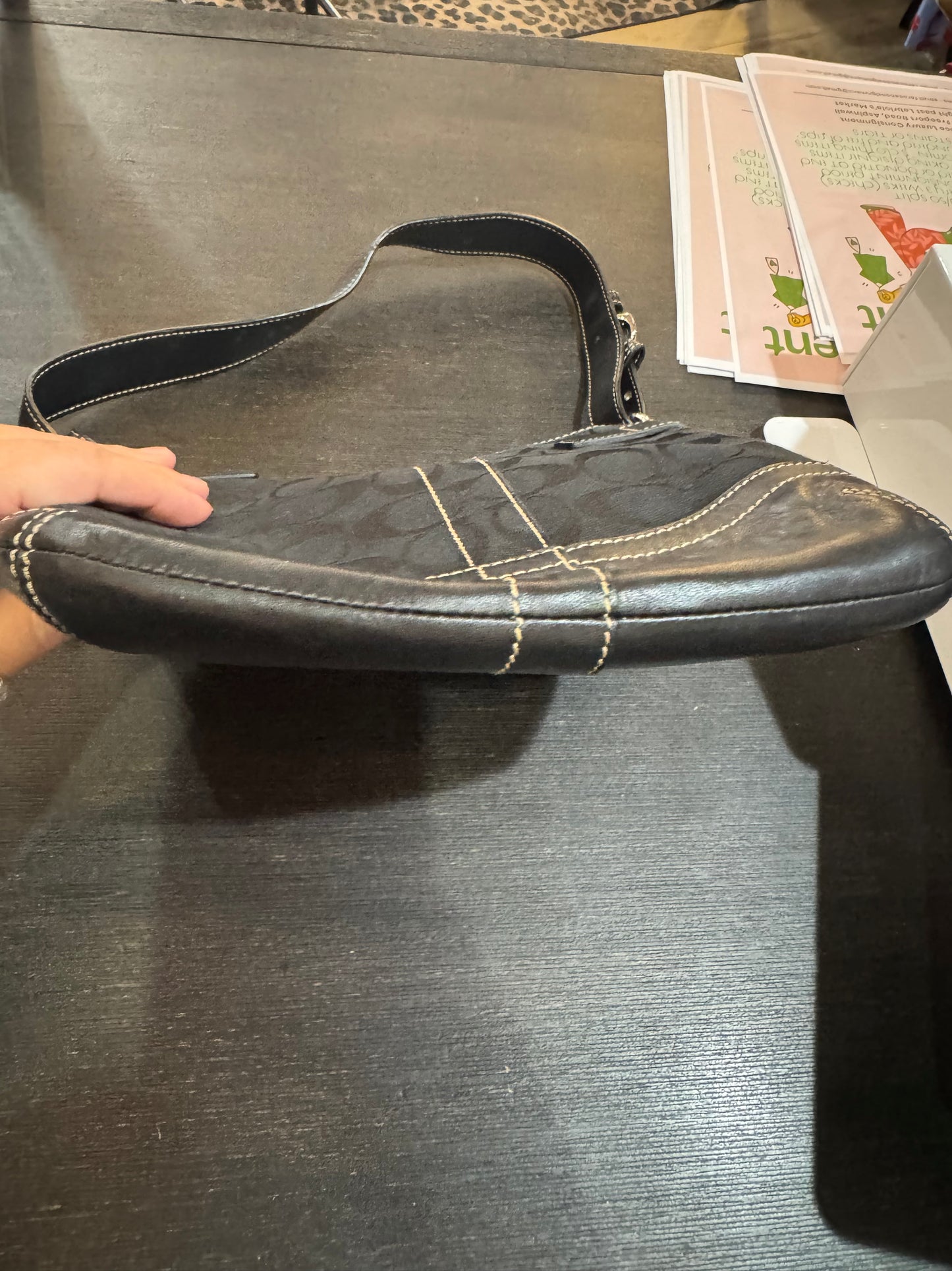 COACH Black Shoulder Bag - PreLoved