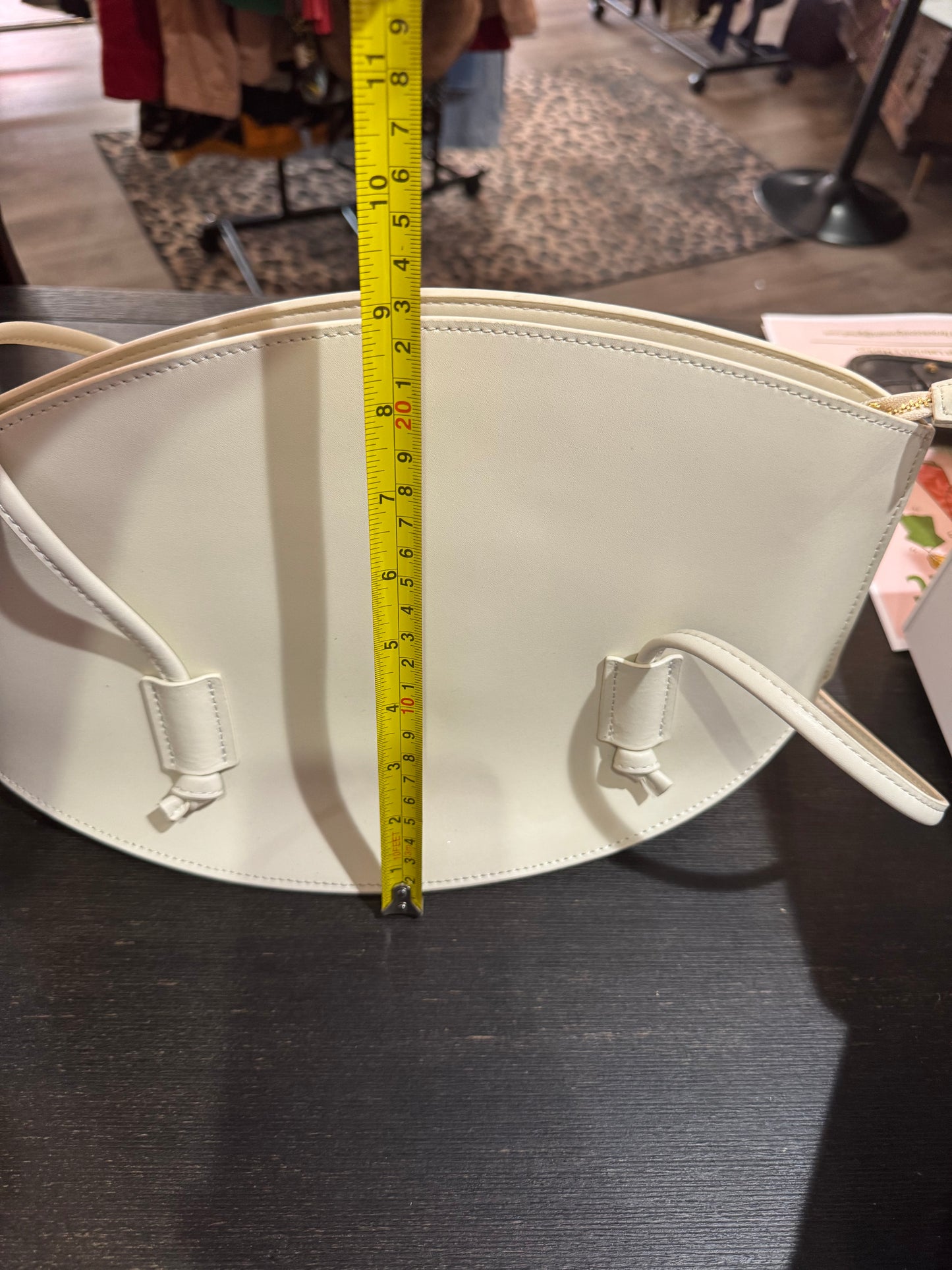 Cream/White Color Shoulder Bag