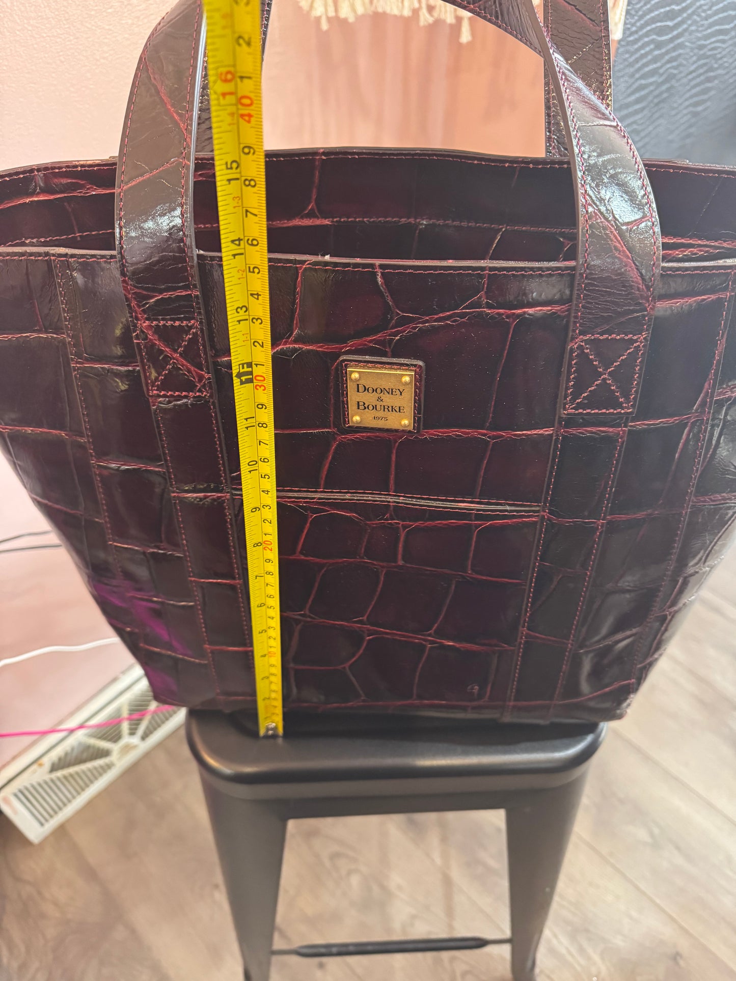 Large maroon Dooney & Burke great condition tote
