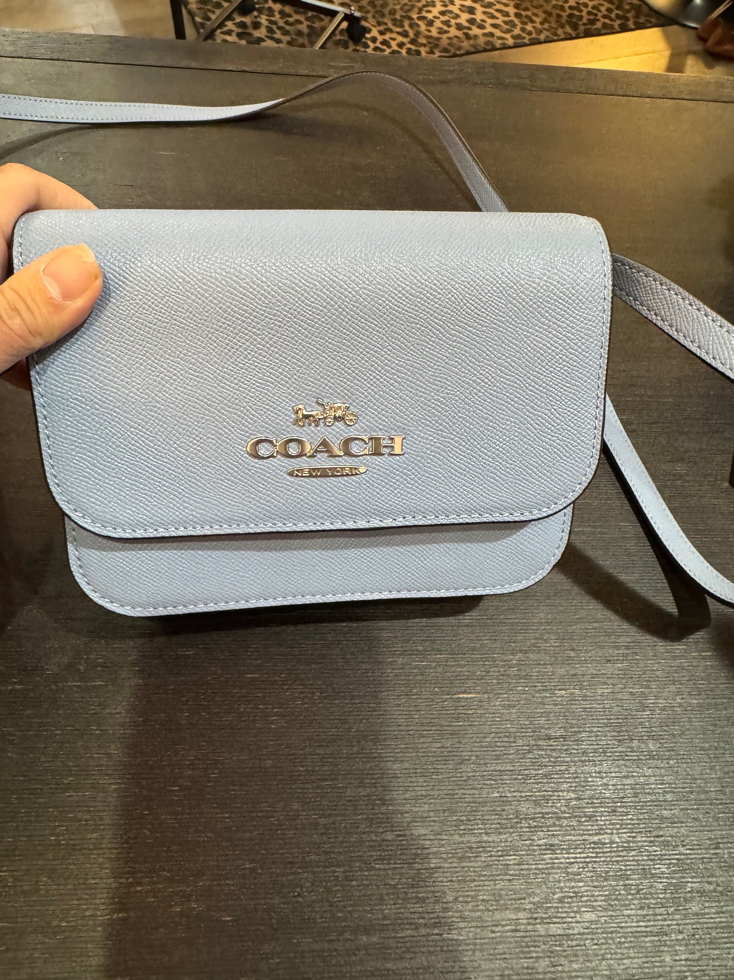 Coach. Small blue handbag!