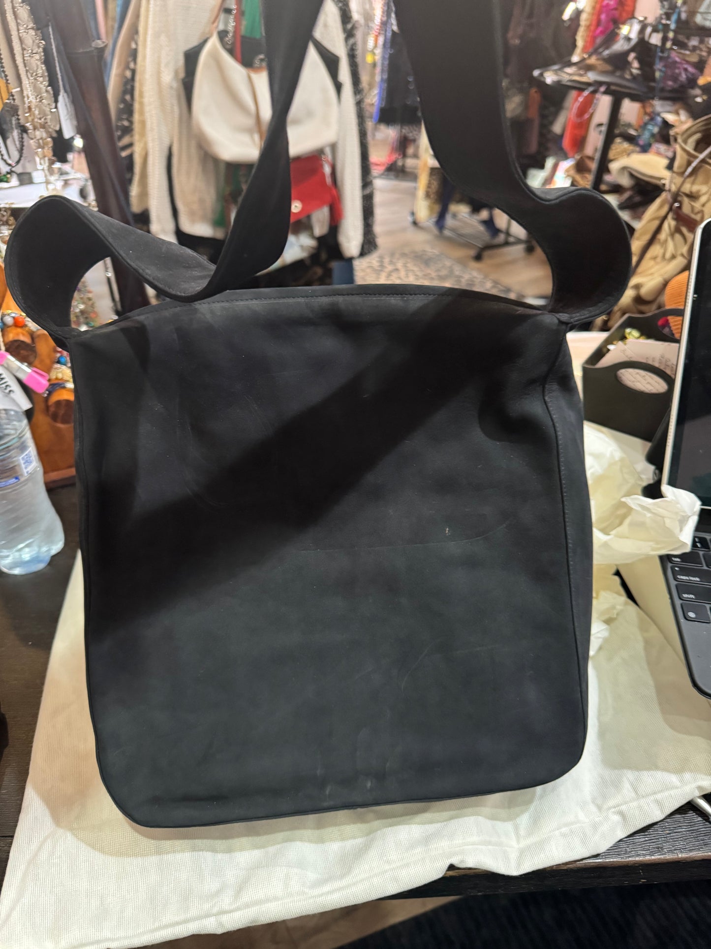 Bruno Maglo  - Large Black Suede Hobo Bag
